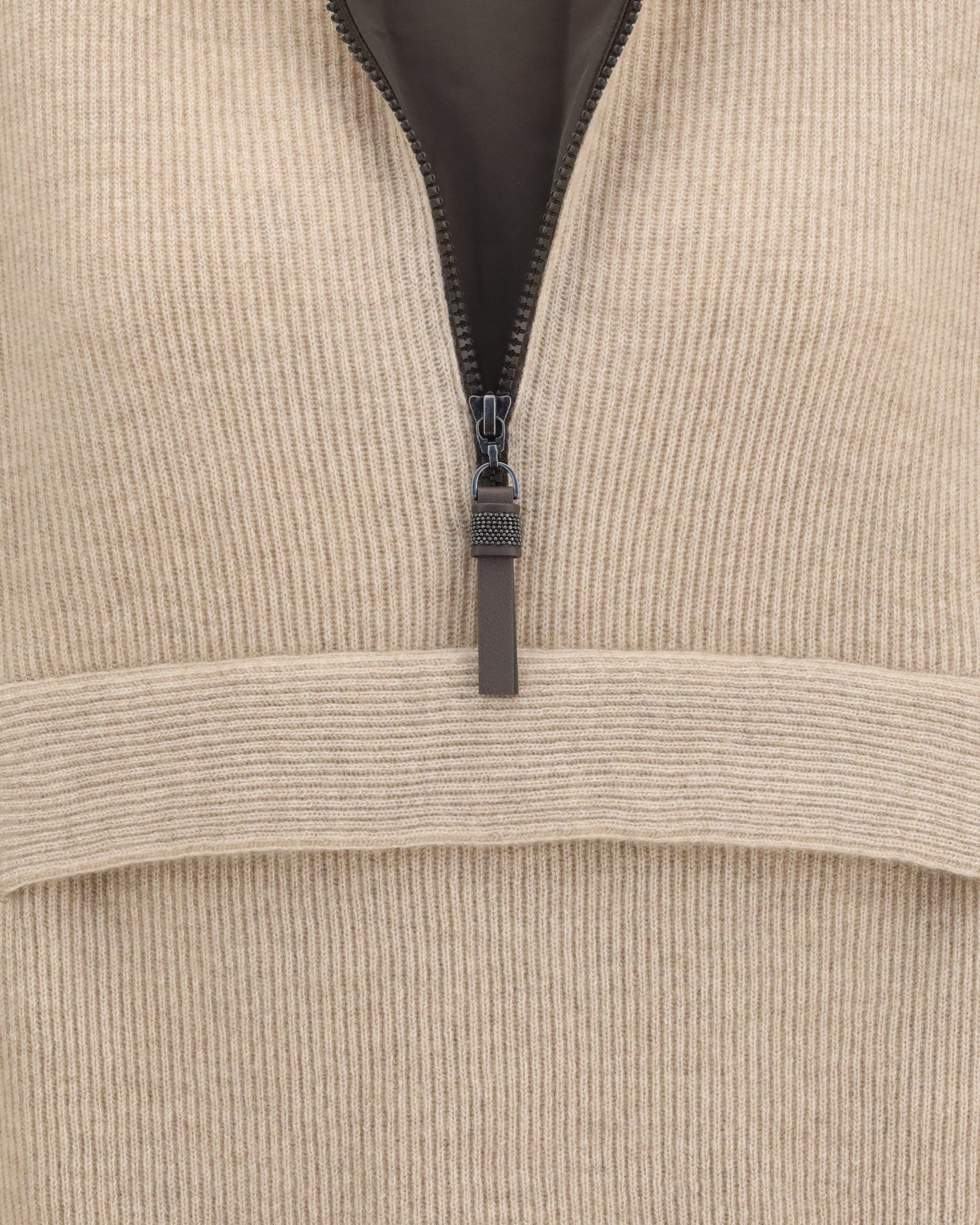 Brunello Cucinelli カシミヤ ハーフジップ セーター | Sendegaro JP