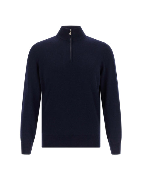Brunello Cucinelli Cashmere Half-Zip Sweater | Sendegaro