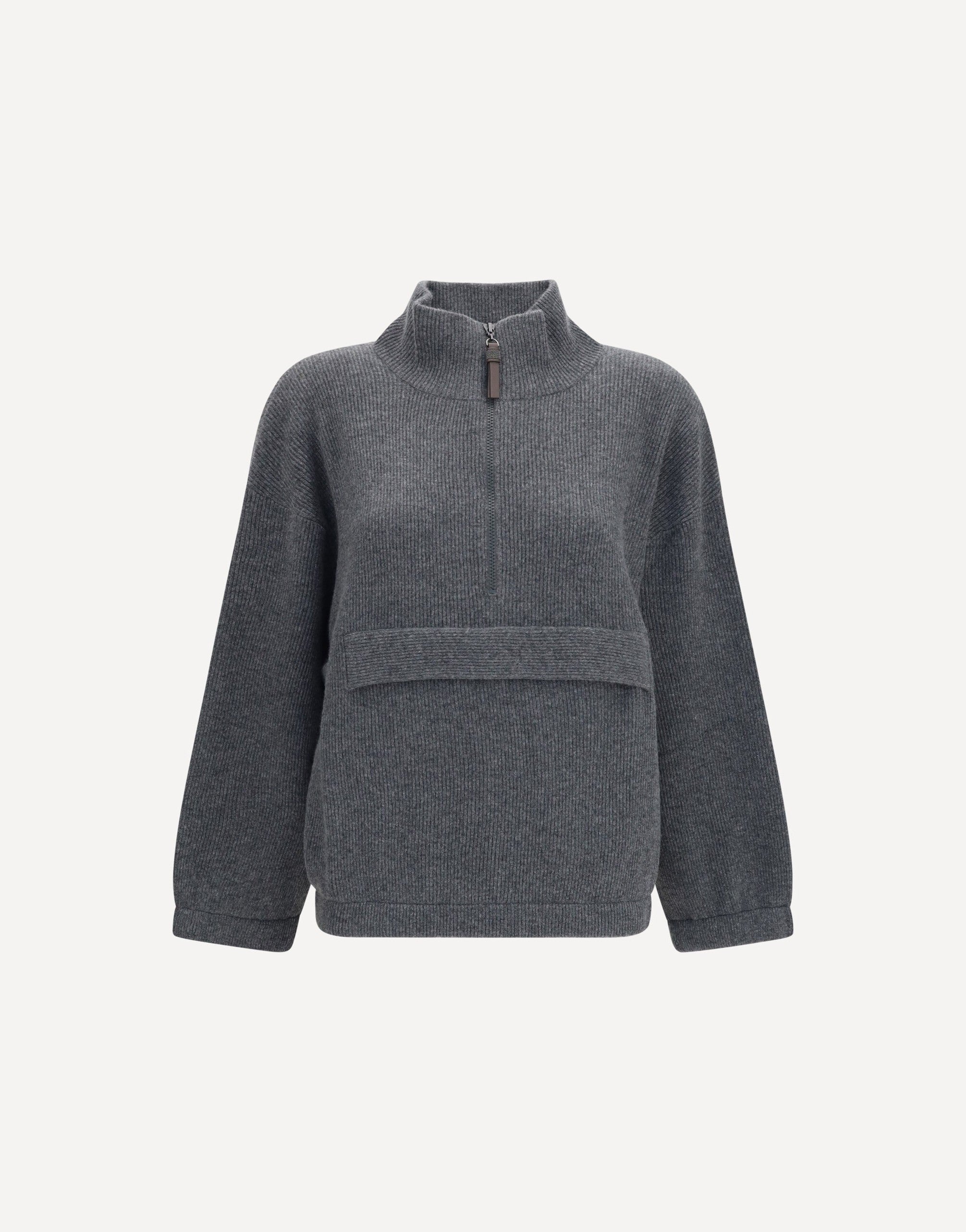 Brunello Cucinelli Cashmere Half-Zip Sweater | Sendegaro