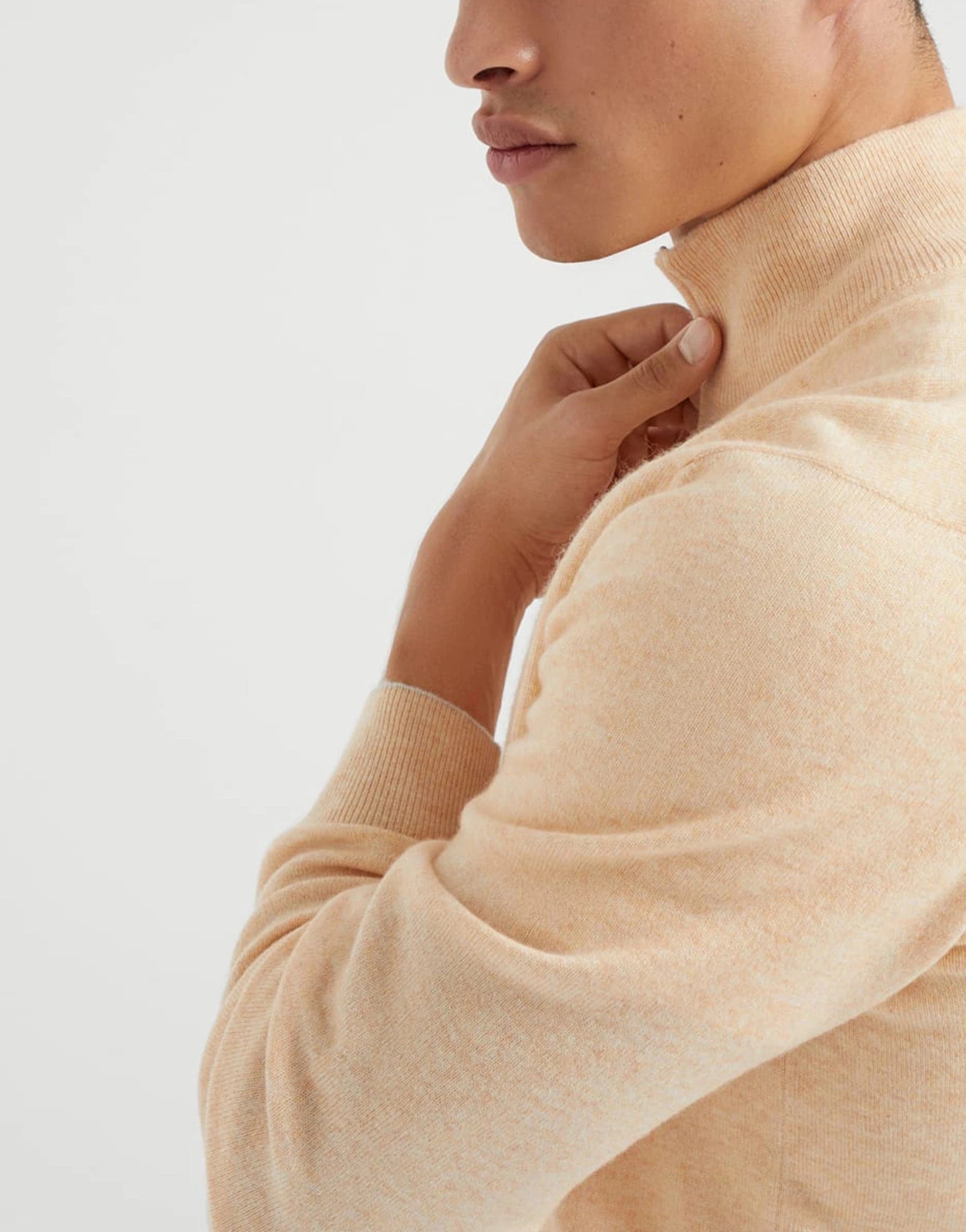 Brunello Cucinelli Cashmere Half-Zip Turtleneck Sweater Brunello Cucinelli Cashmere Half-Zip Turtleneck Sweater