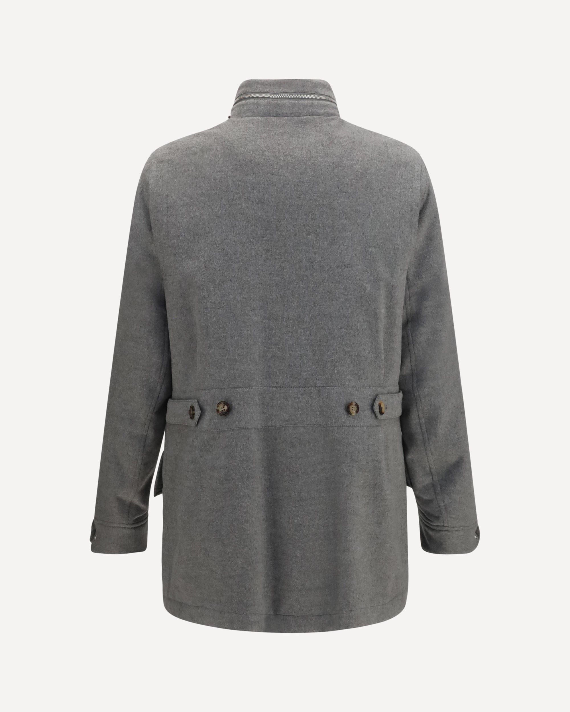 Brunello Cucinelli ジップボタン付きカシミヤジャケット | Sendegaro JP