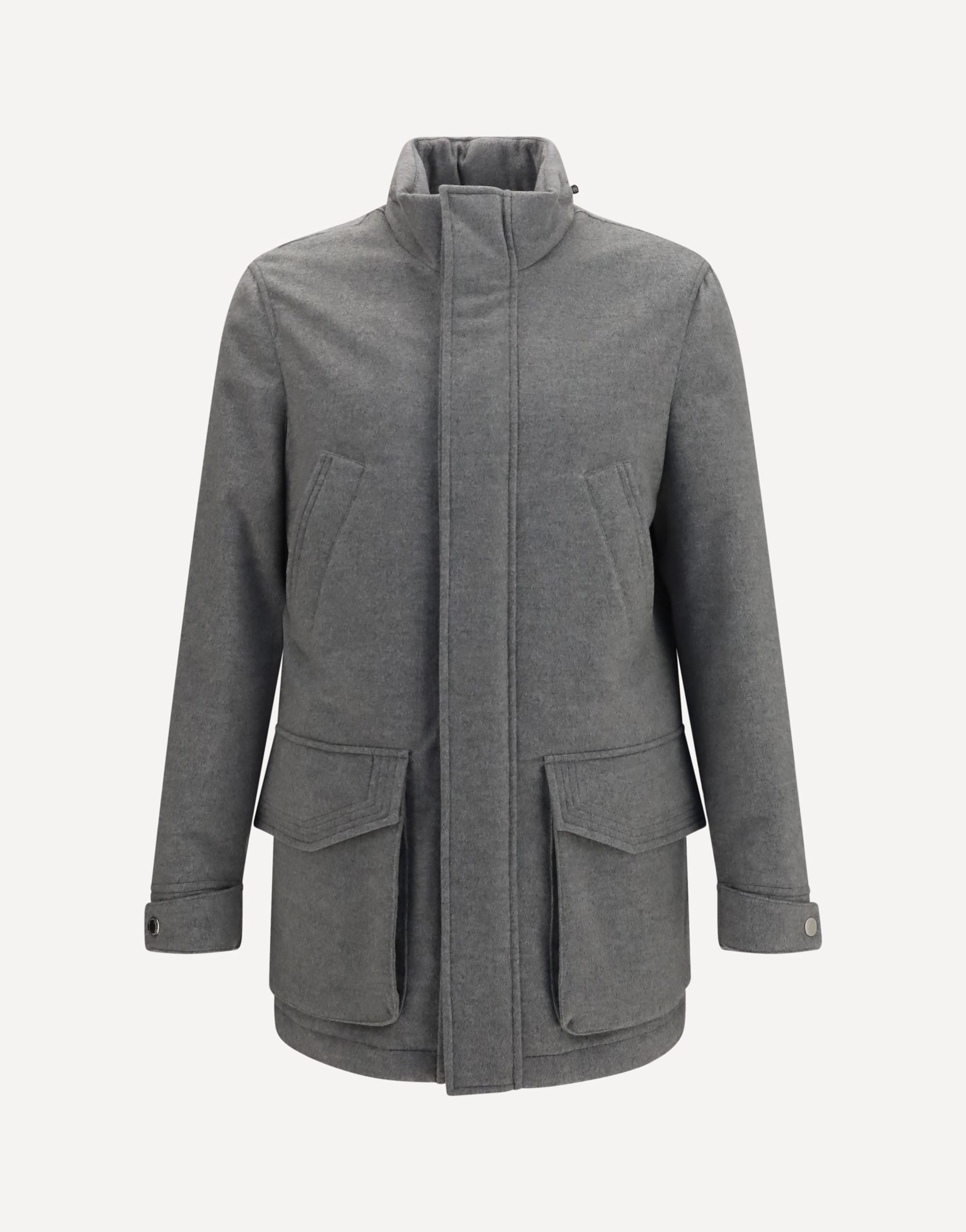 Brunello Cucinelli Cashmere Jacket With Zip Buttons | Sendegaro