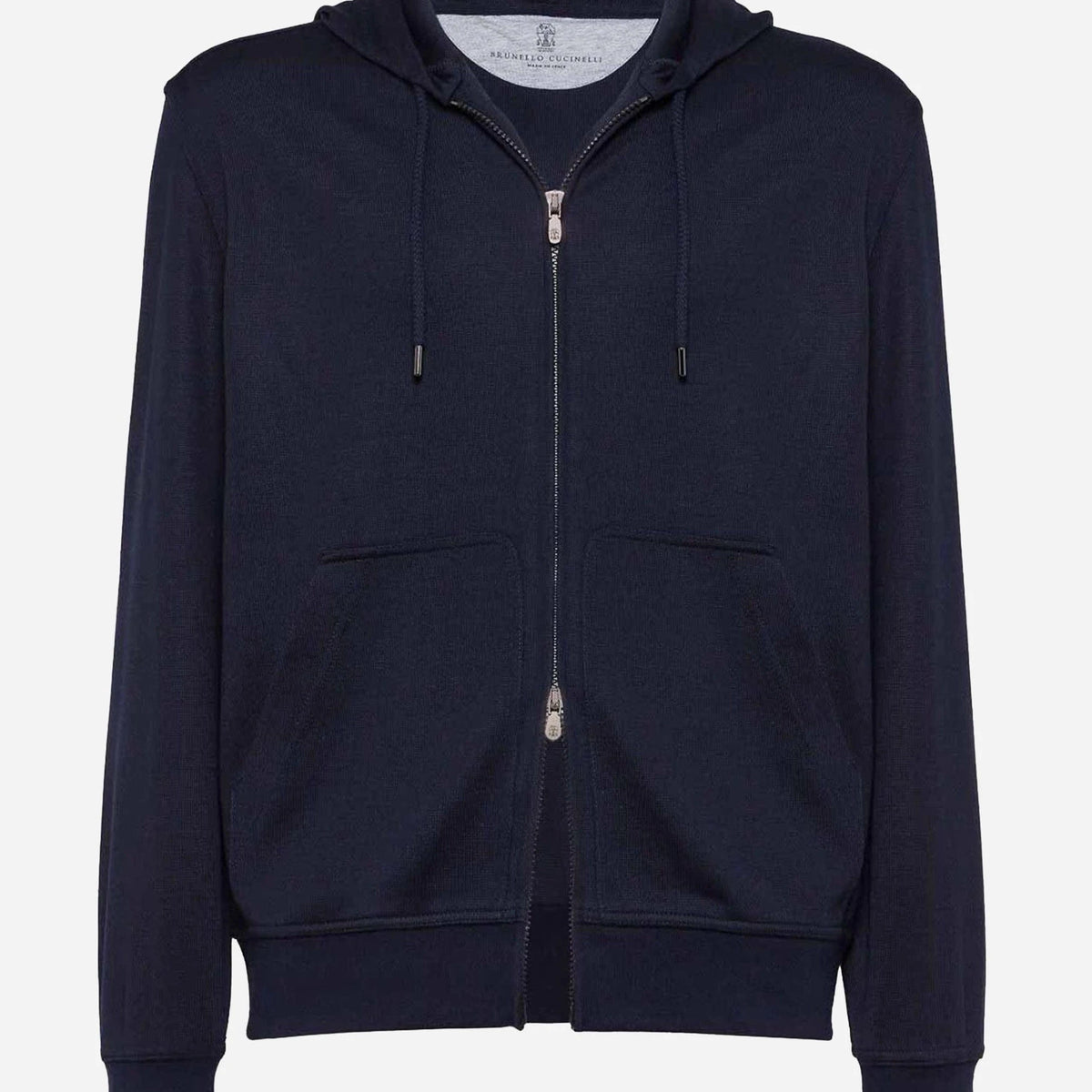 Brunello Cucinelli Cashmere-Silk Blend French Terry Hoodie Brunello Cucinelli Cashmere-Silk Blend French Terry Hoodie