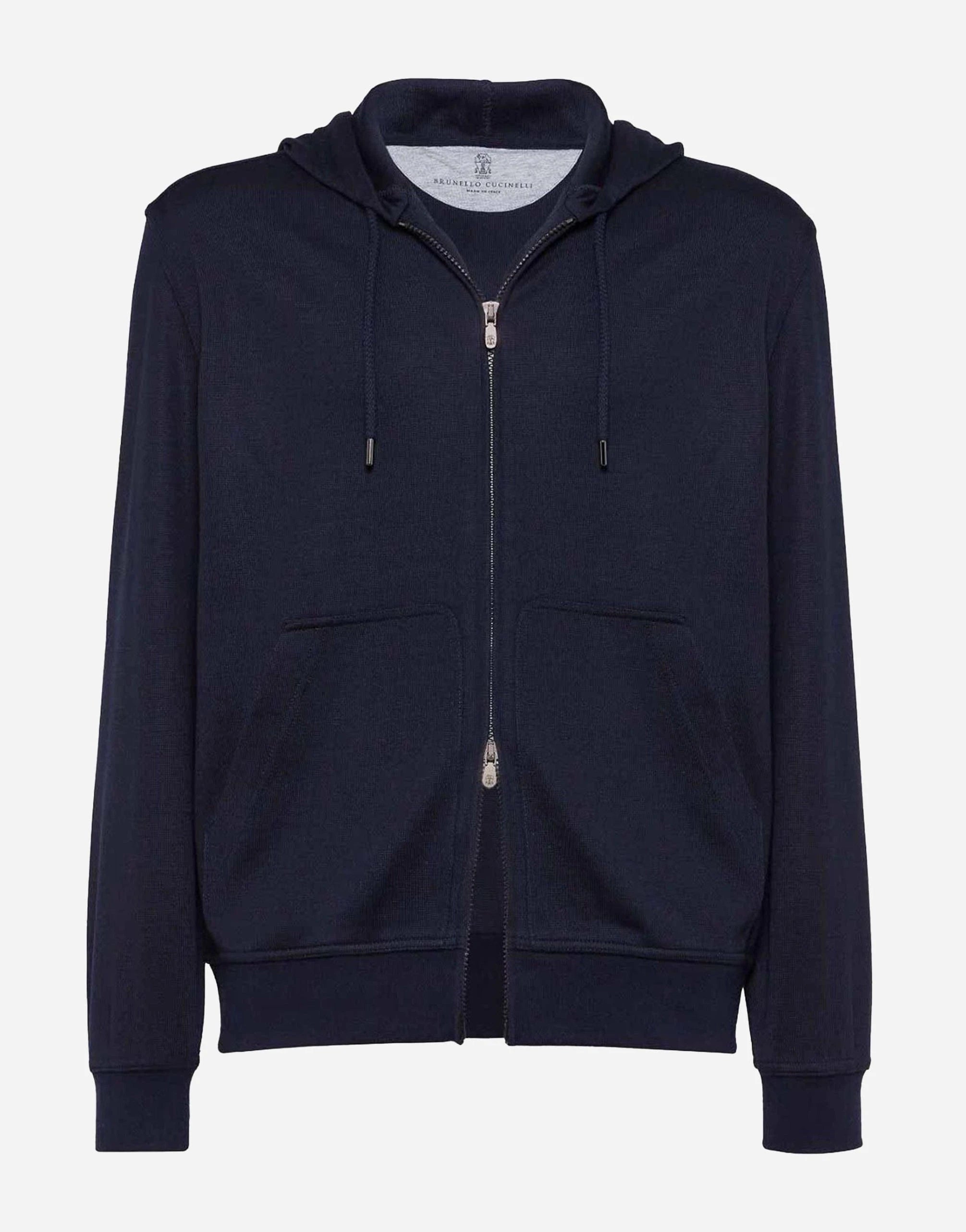 Brunello Cucinelli Cashmere-Silk Blend French Terry Hoodie