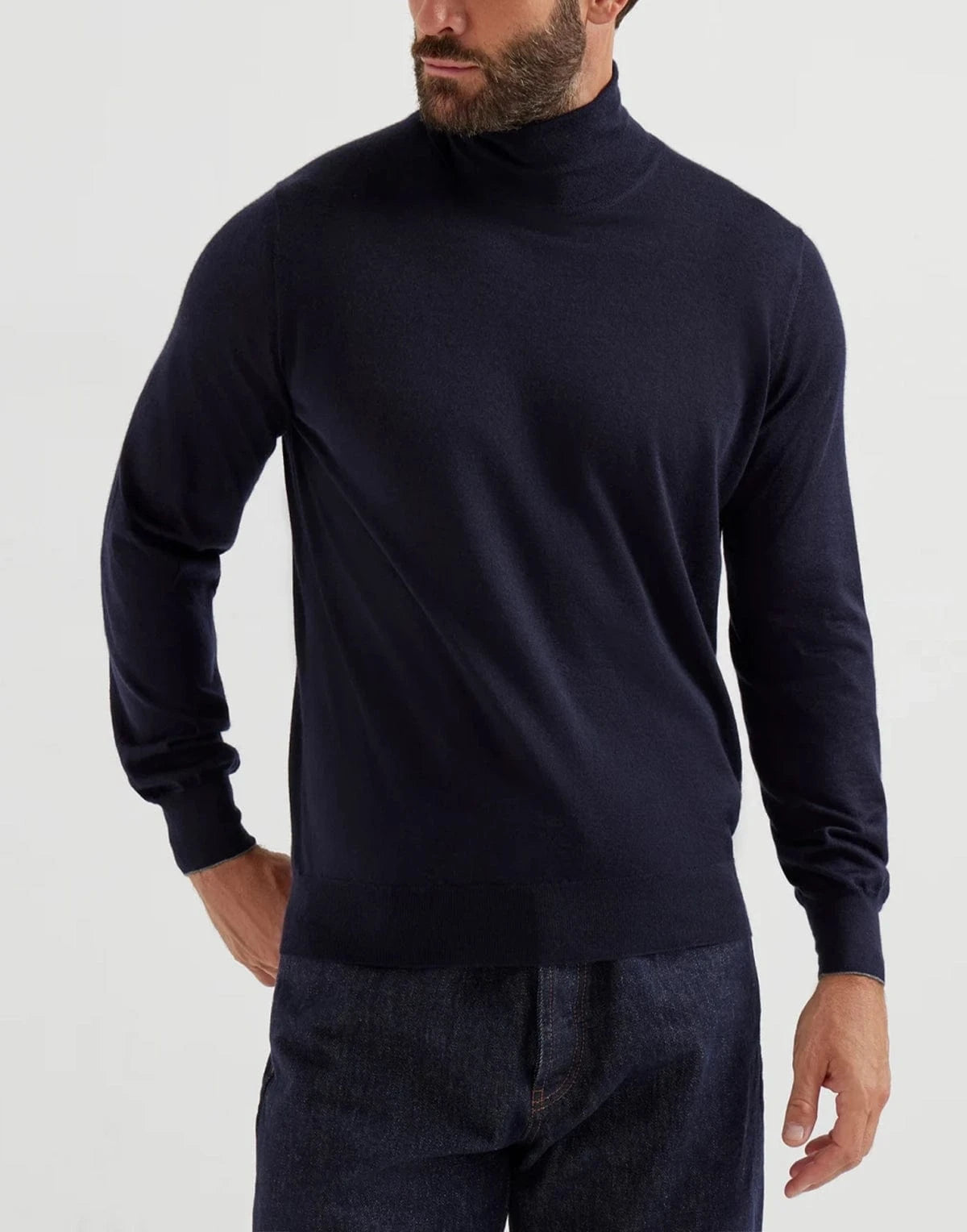 Brunello Cucinelli Cashmere-Silk Turtleneck Sweater