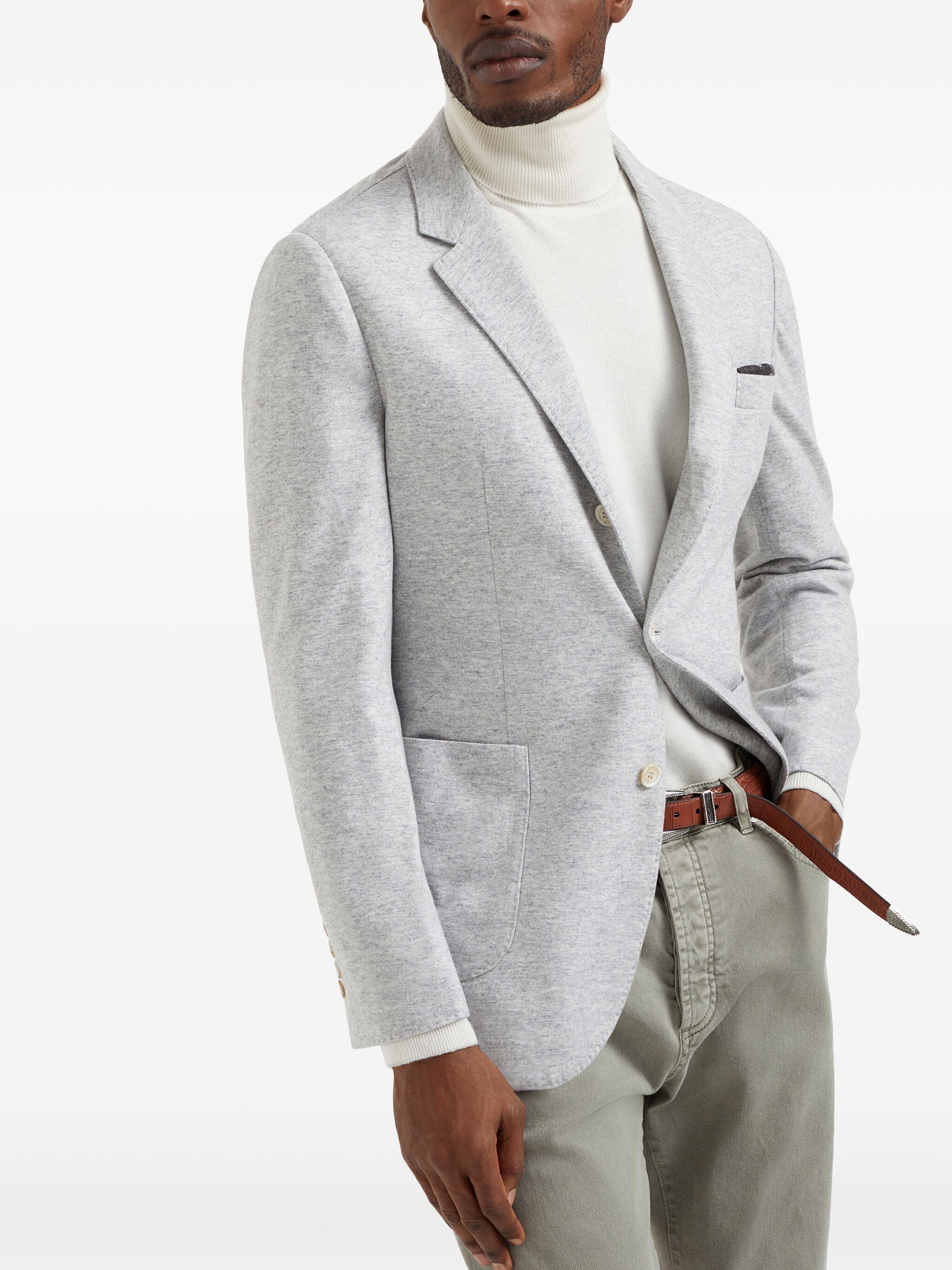 Brunello Cucinelli Cashmere Single-Breasted Blazer