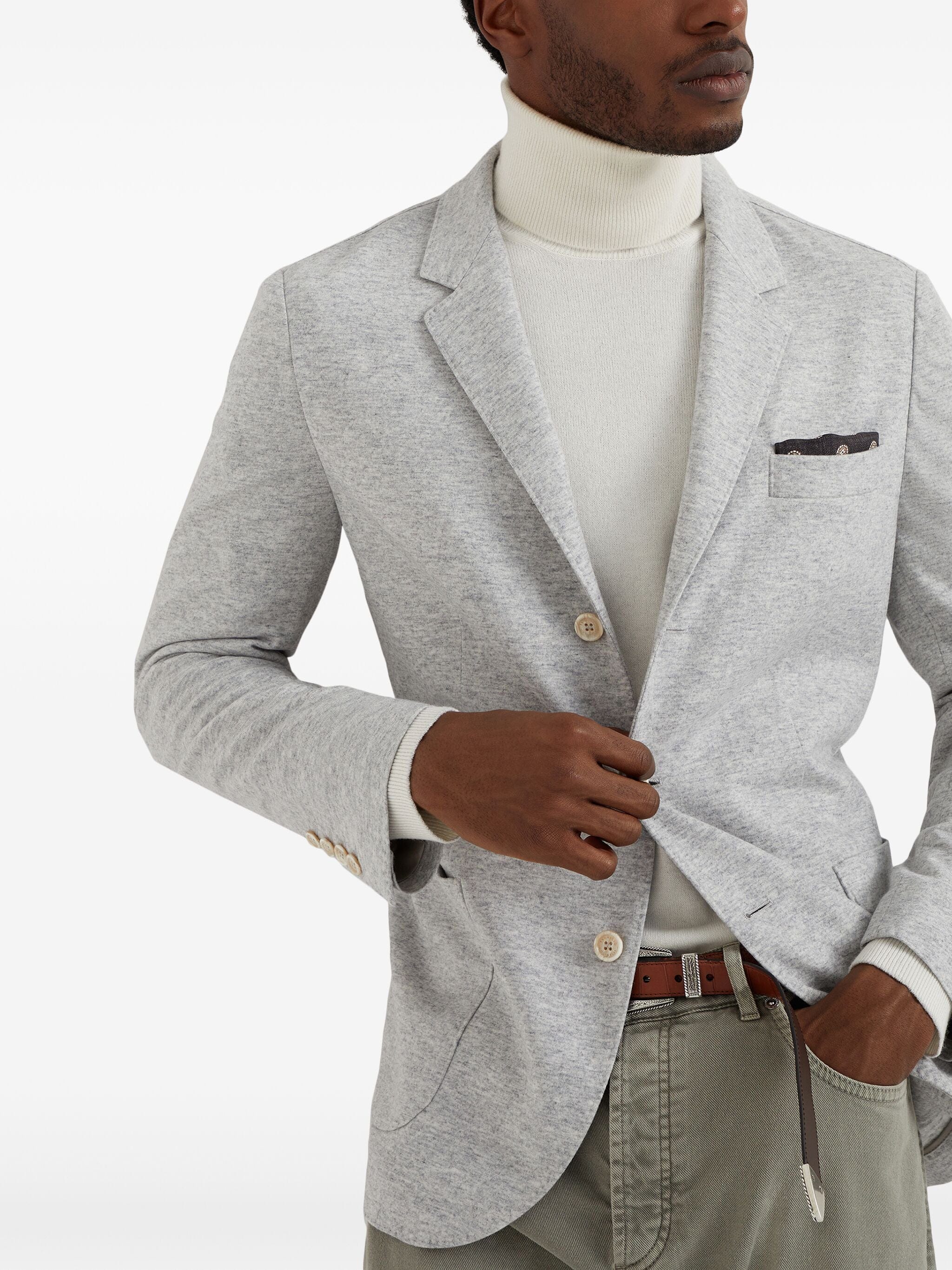 Brunello Cucinelli Cashmere Single-Breasted Blazer