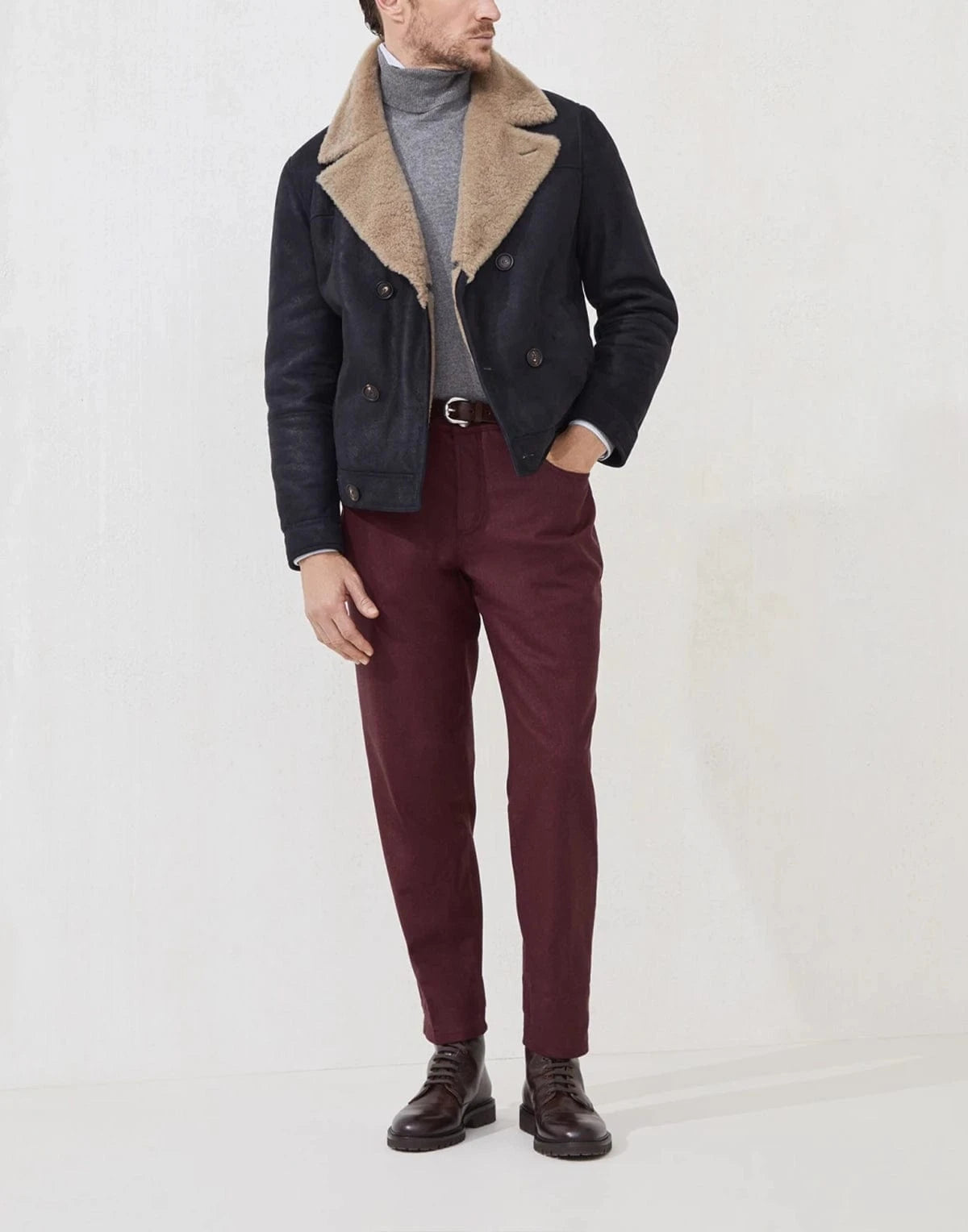 フ*)様 Brunello Cucinelli スウィングトップ 50 Brunello Cucinelli White Zip-Up Cashmere Turtleneck Cardigan