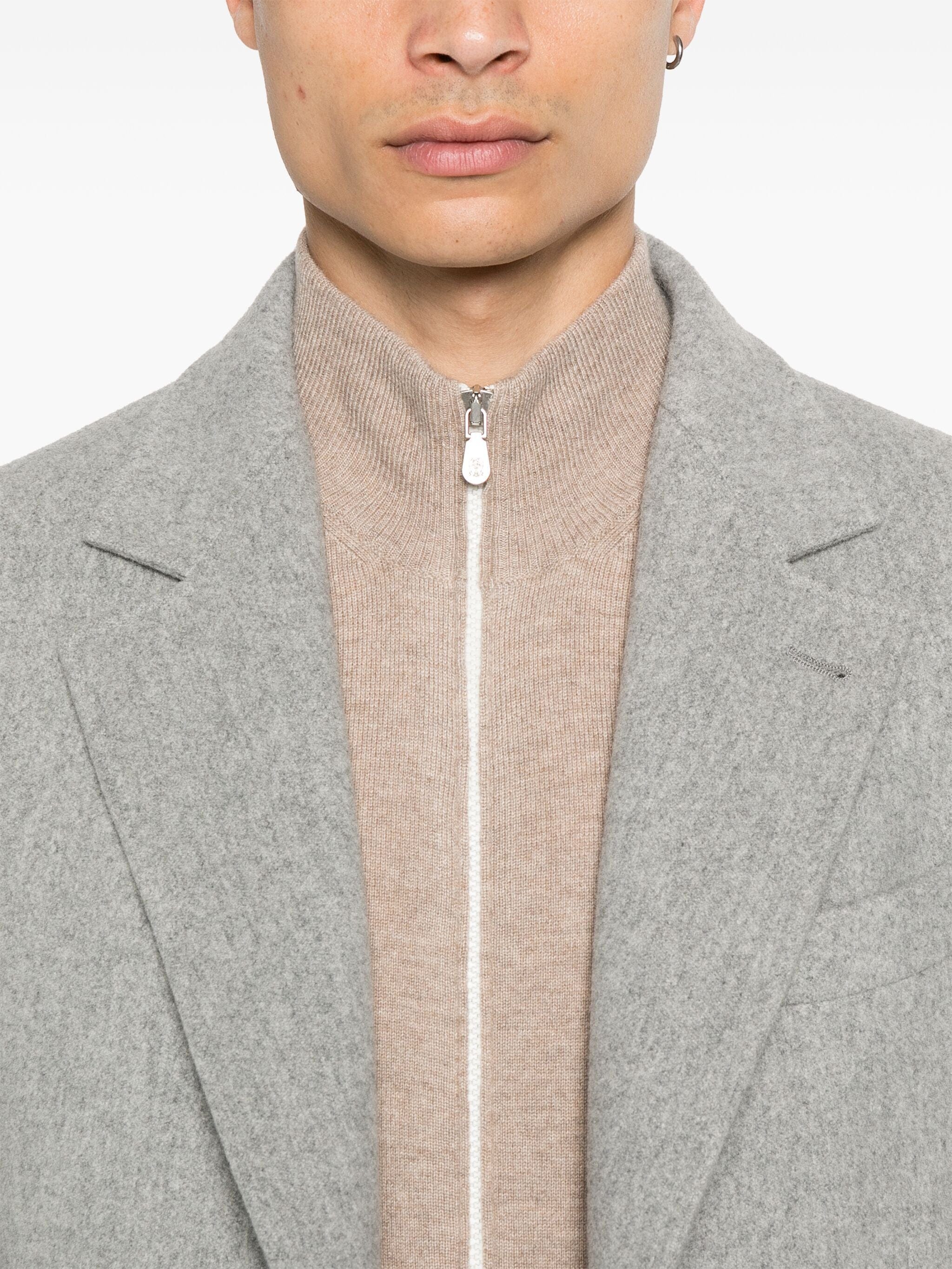 Brunello Cucinelli Cashmere Zip-Up Sweater