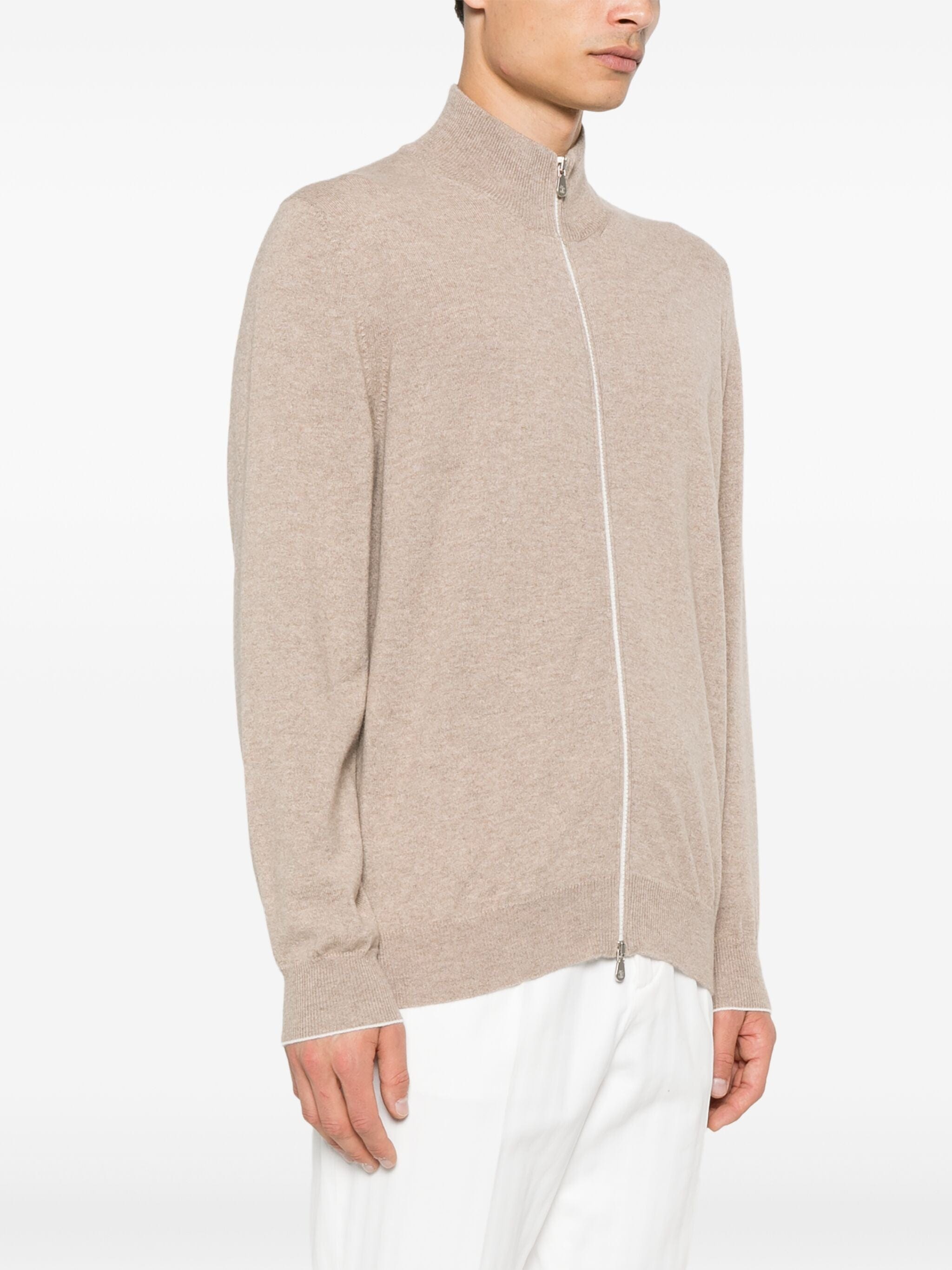 Brunello Cucinelli Cashmere Zip-Up Sweater