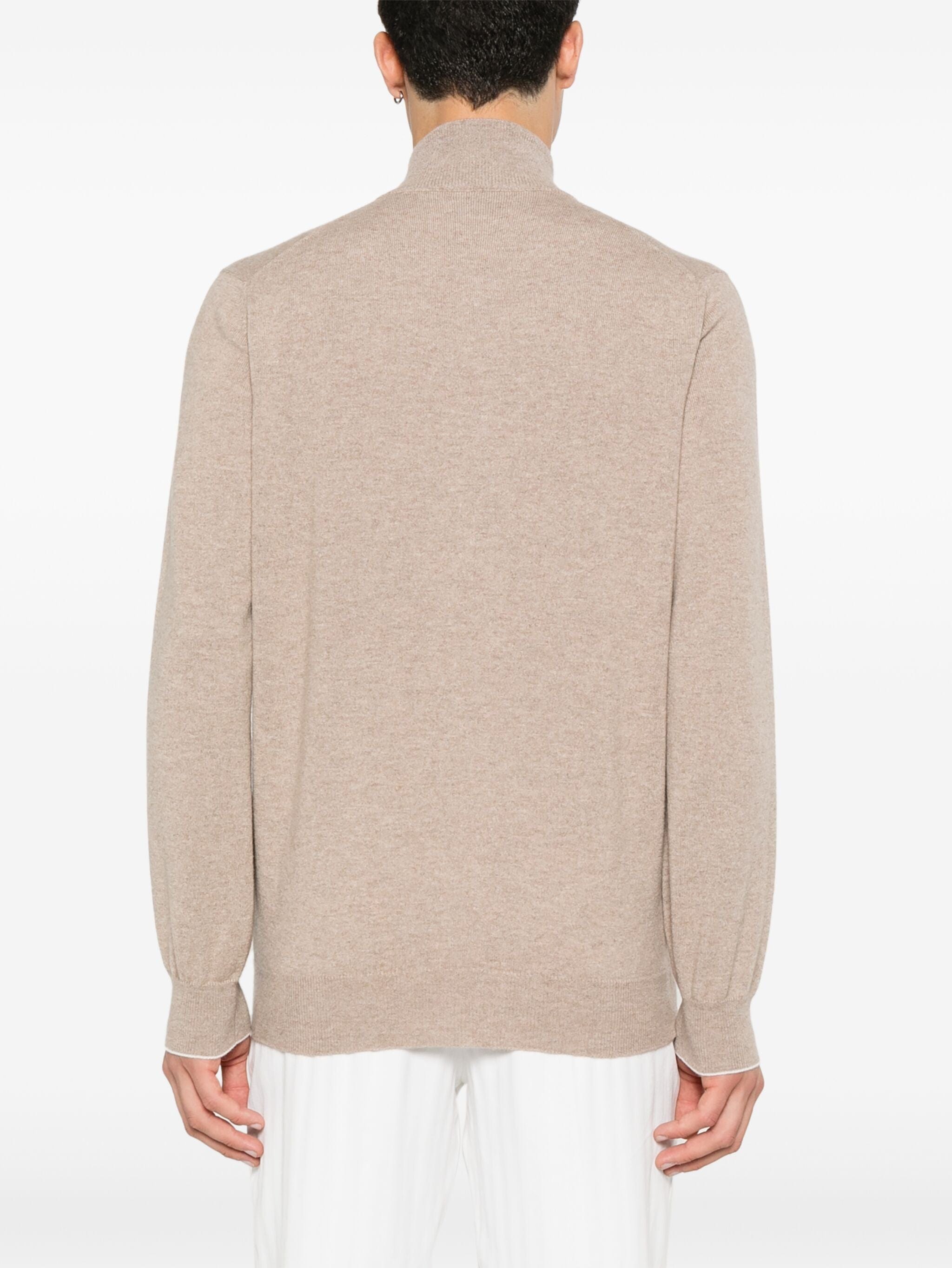 Brunello Cucinelli Cashmere Zip-Up Sweater