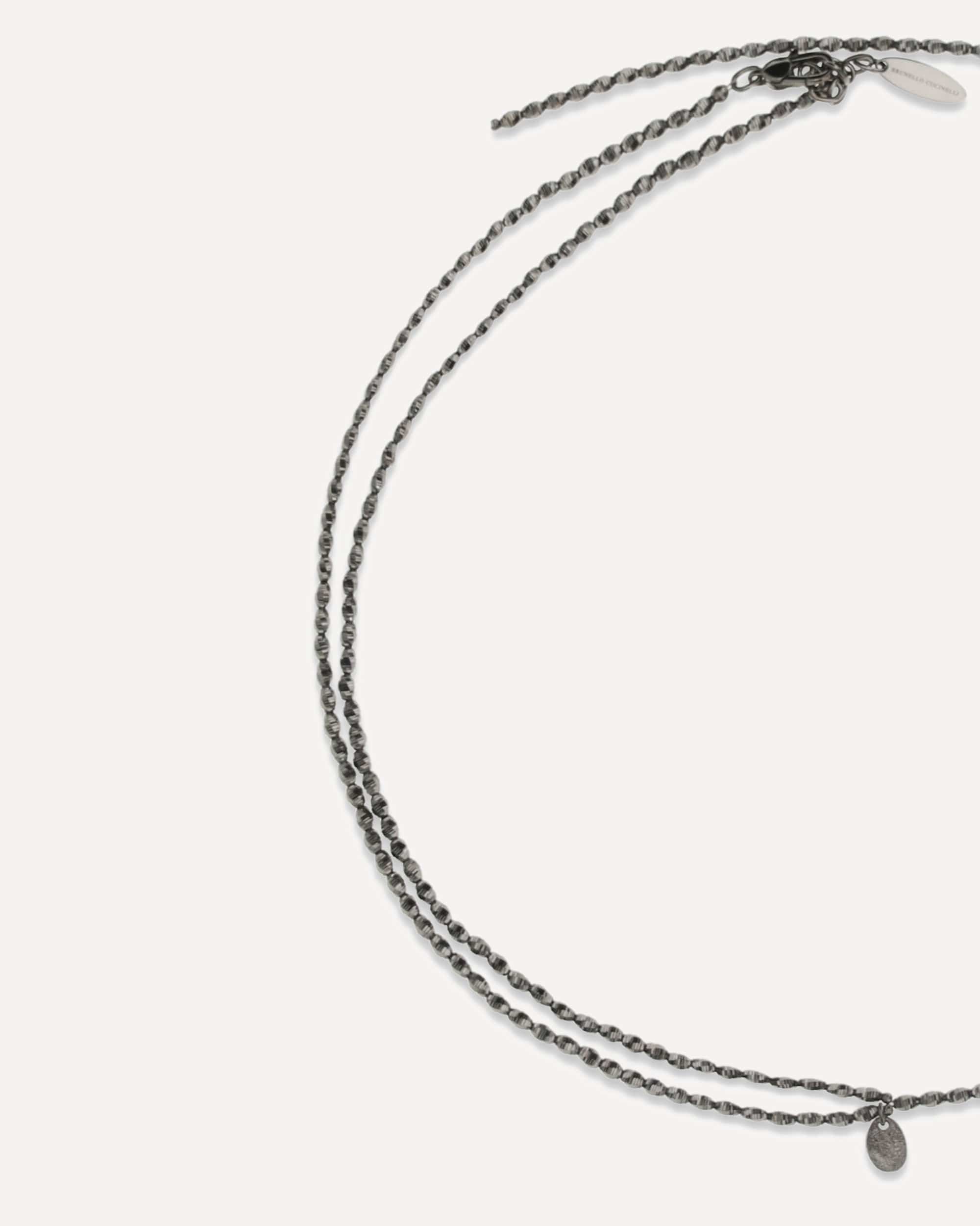 Brunello Cucinelli Chain Necklace Double Wrap Lobster Clasp