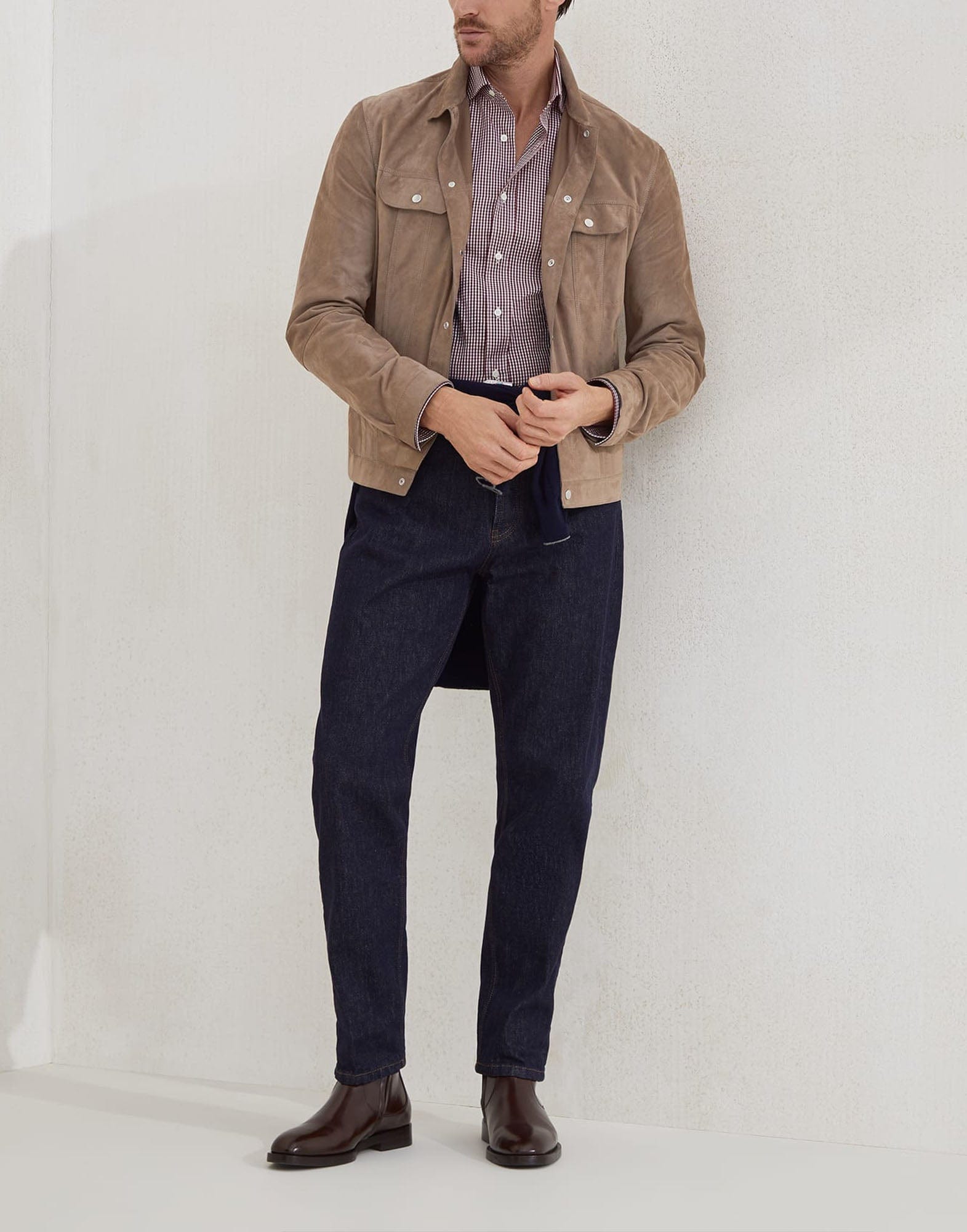 Brunello Cucinelli Checked Cotton Slim-Fit Shirt | Sendegaro