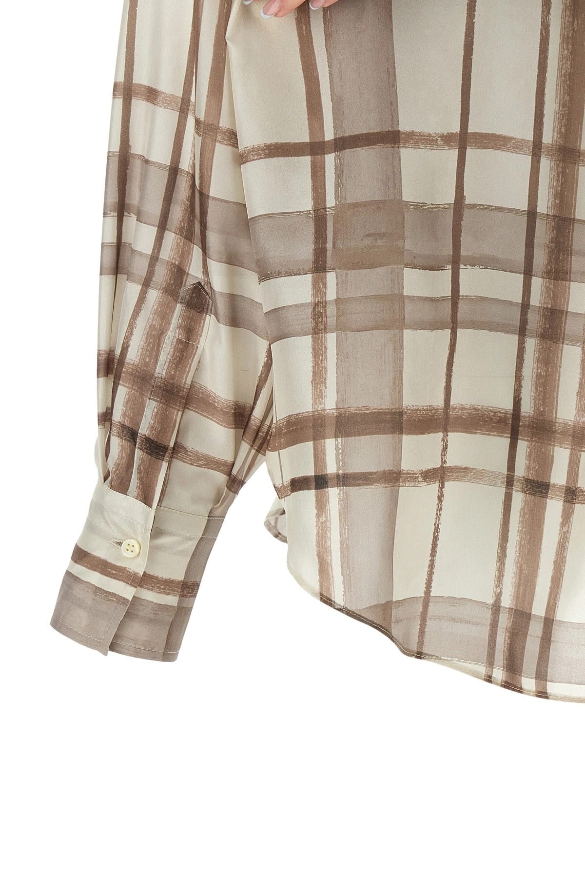 Brunello Cucinelli Brunello Cucinelli Checked Silk Shirt