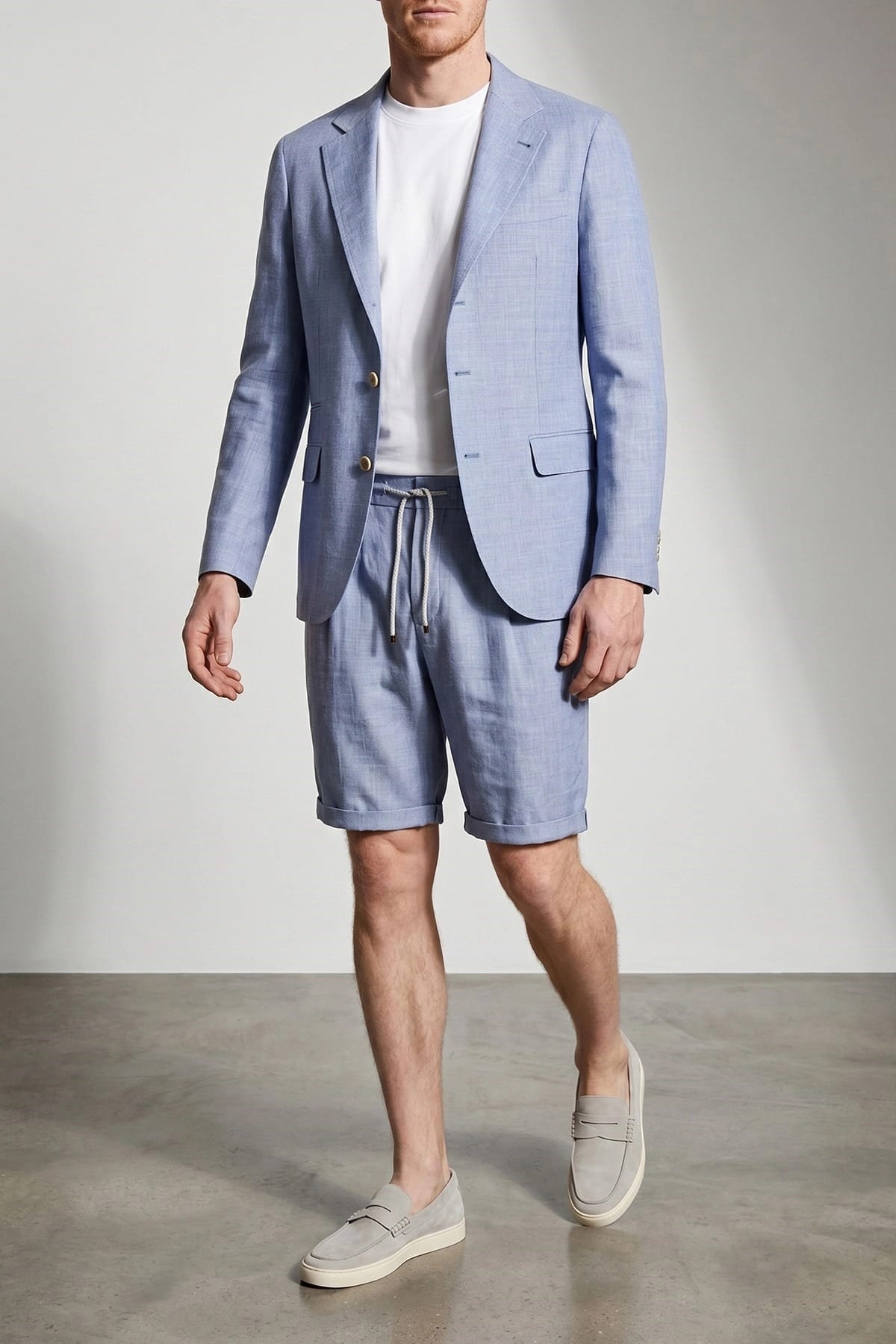 Brunello Cucinelli Chevron linnen-wollen blazer - alternate view