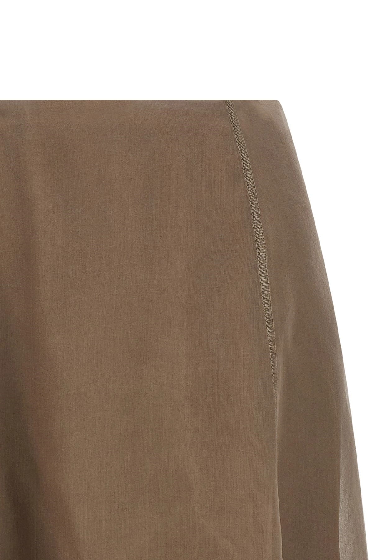 Brunello Cucinelli Brunello Cucinelli Circle Silk Midi Skirt