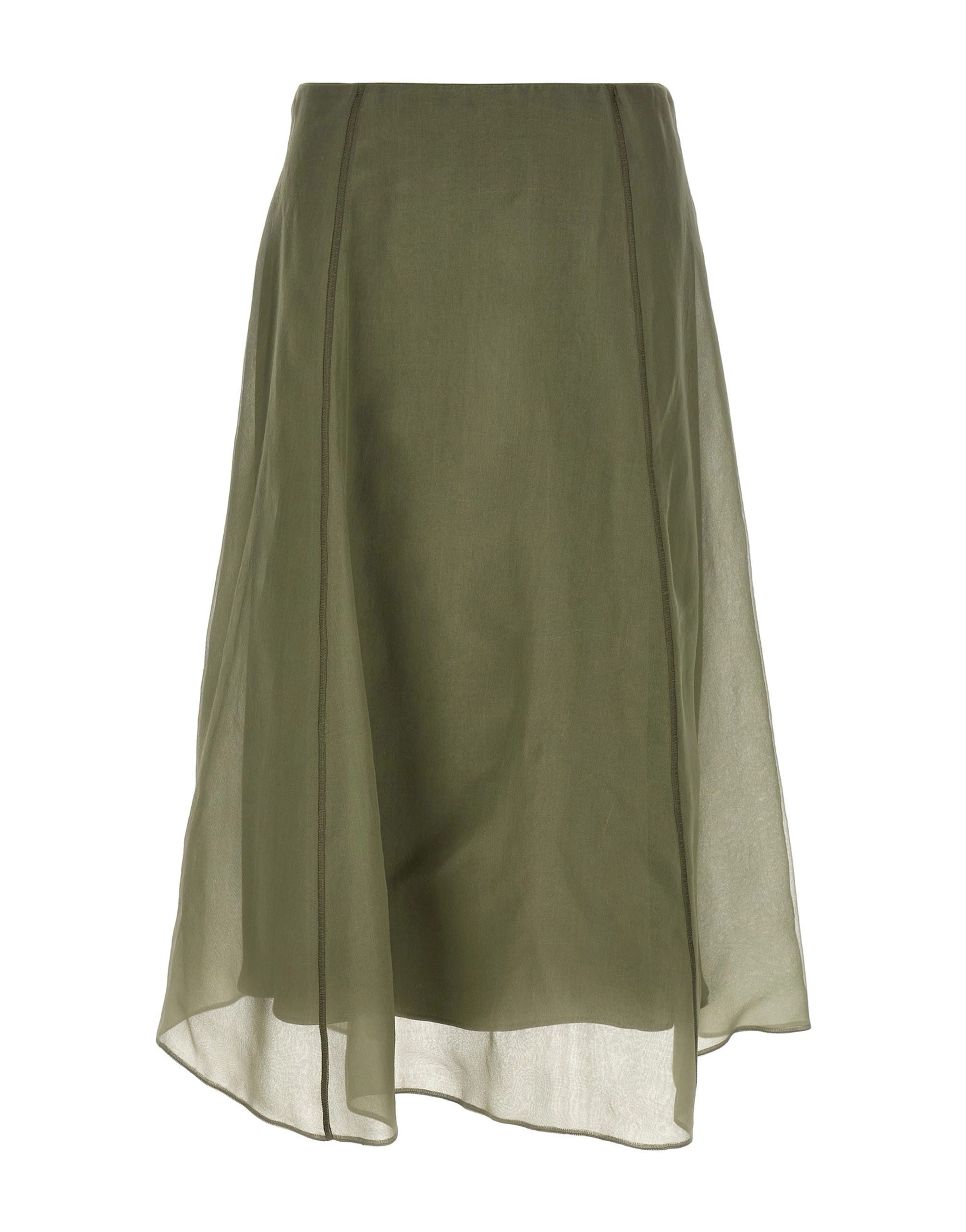 Brunello Cucinelli Brunello Cucinelli Circle Silk Midi Skirt