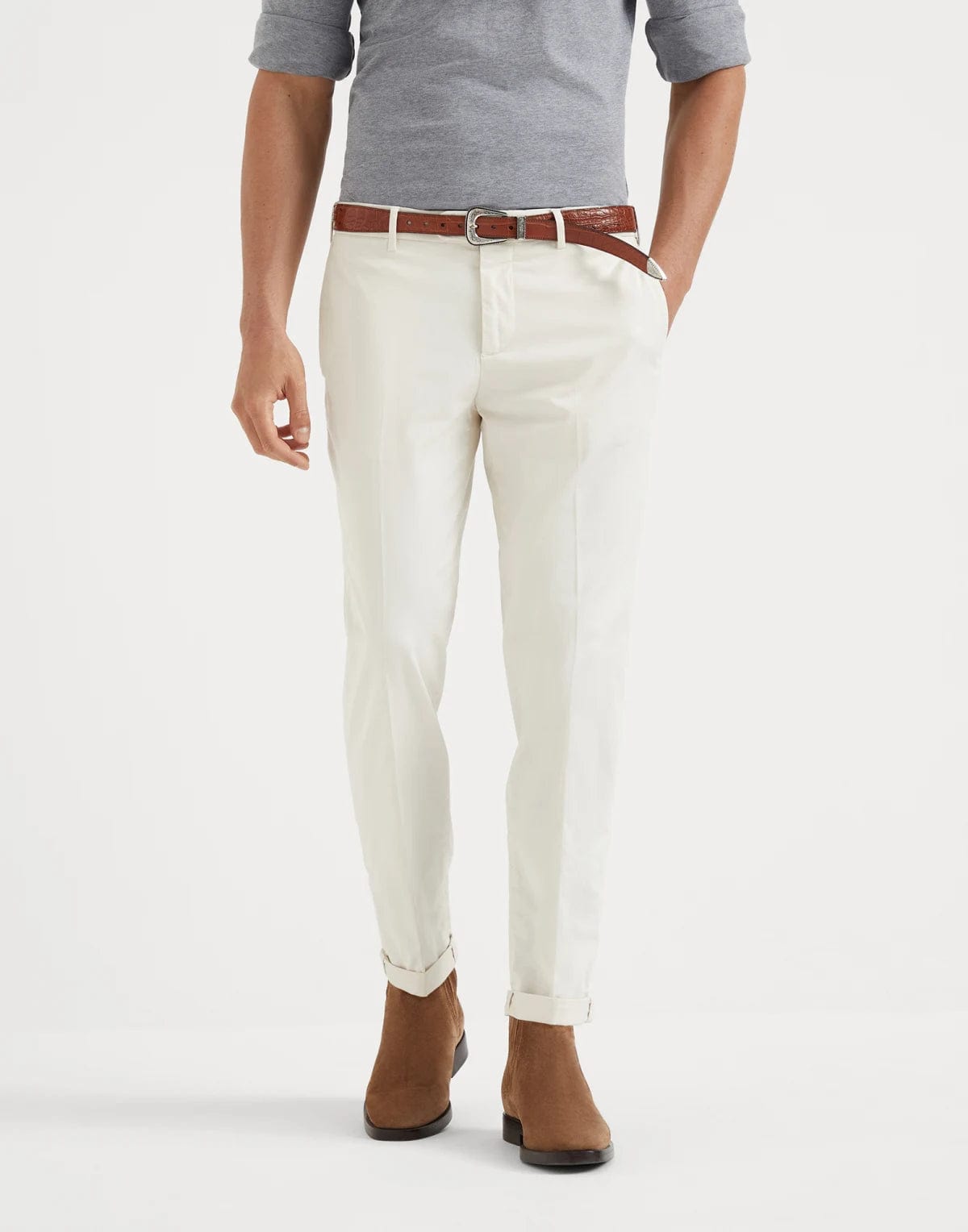 Brunello Cucinelli Classico Slim Fit Chinos