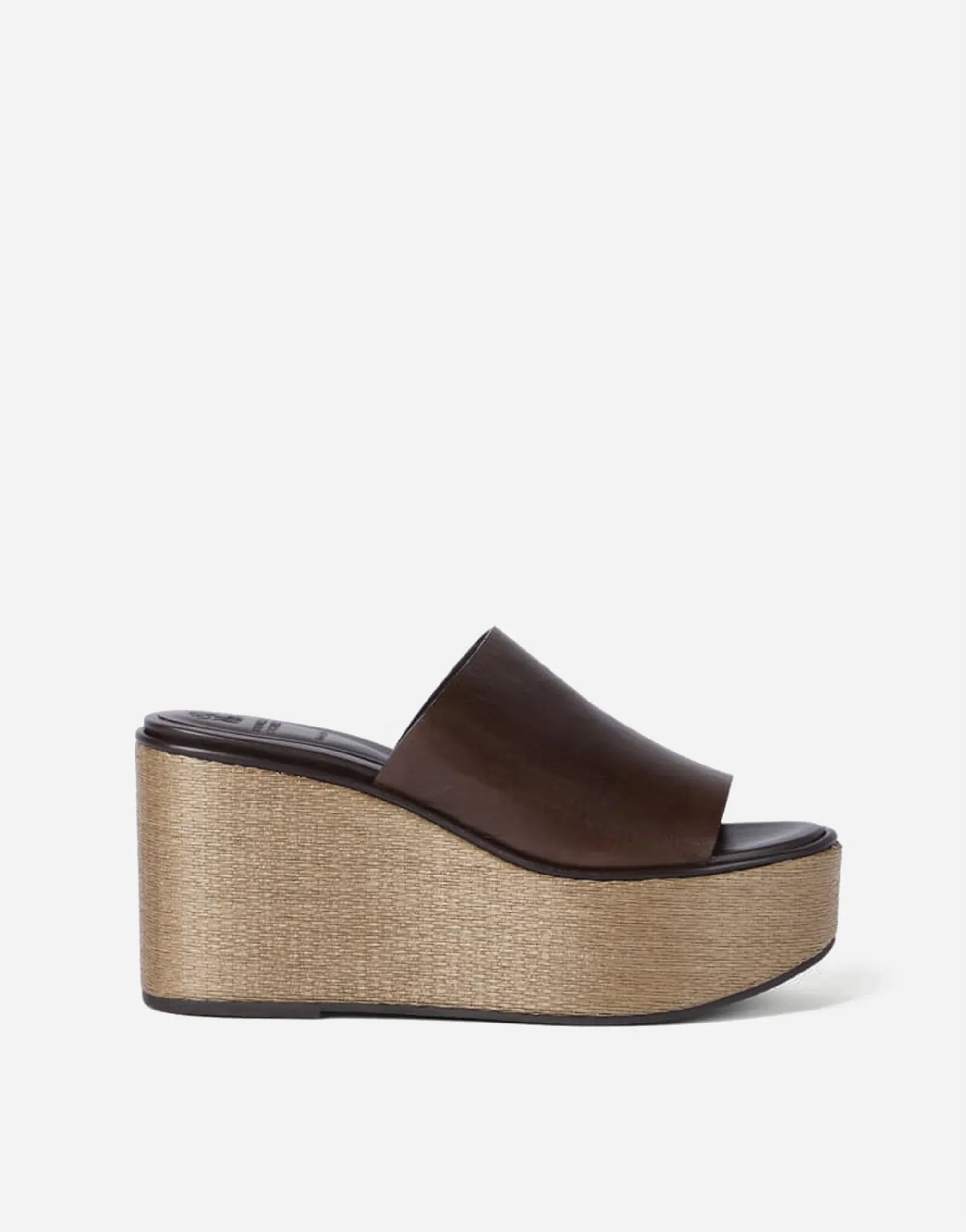 Brunello Cucinelli Cocoa Cowhide Wedges