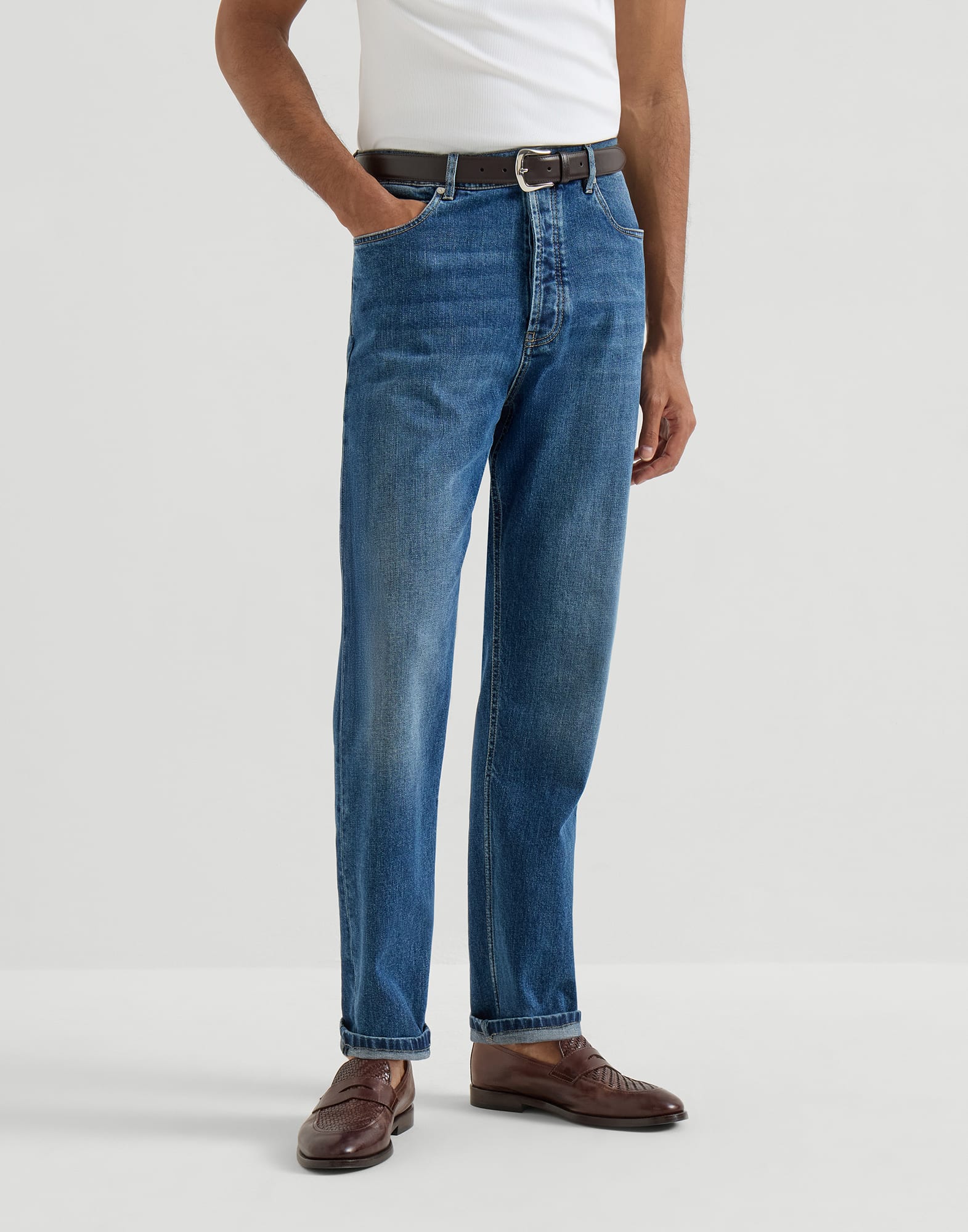 Brunello Cucinelli Comfort Cotton Denim Iconic Jeans