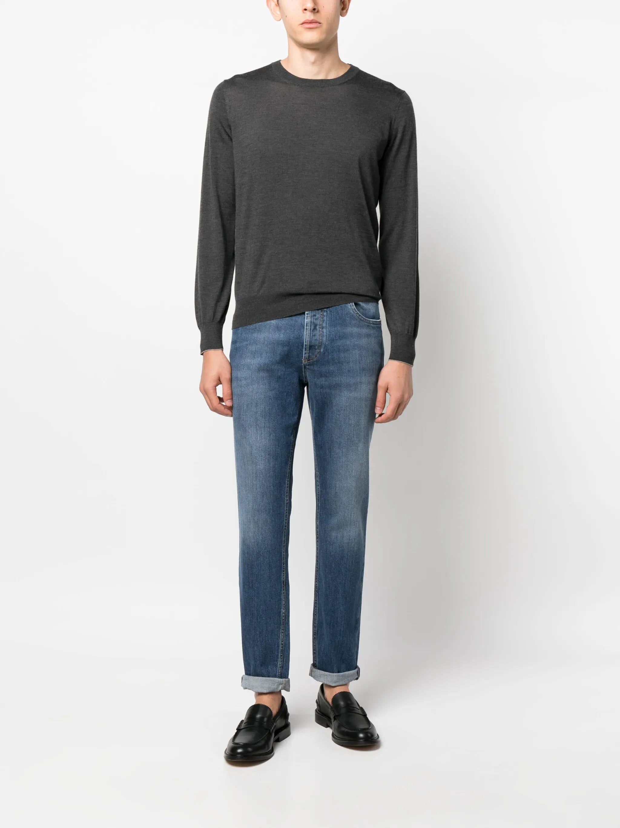 Jean traditionnel en denim coton confort  - alternate view