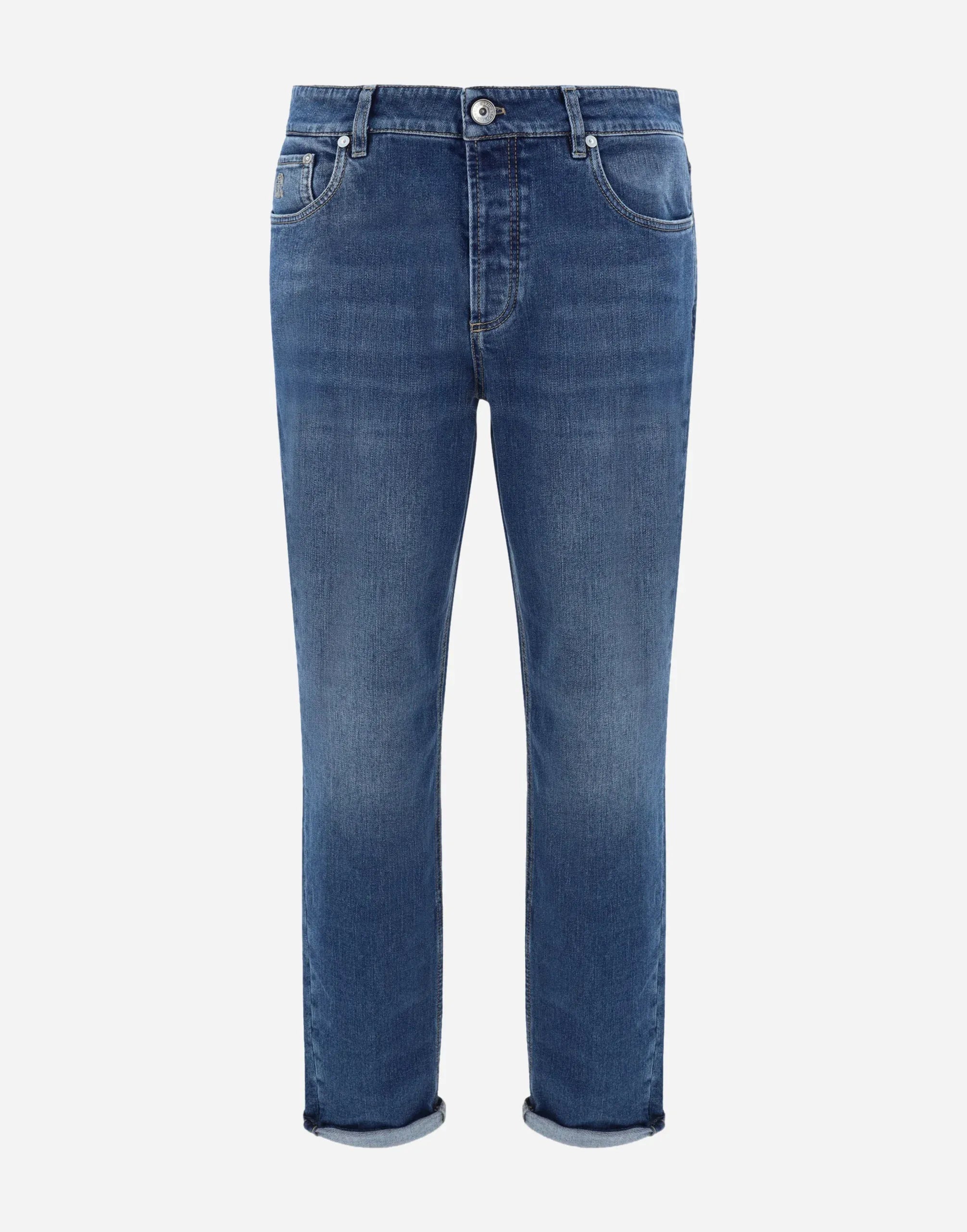 Brunello Cucinelli Comfort Cotton Denim Traditional Jeans