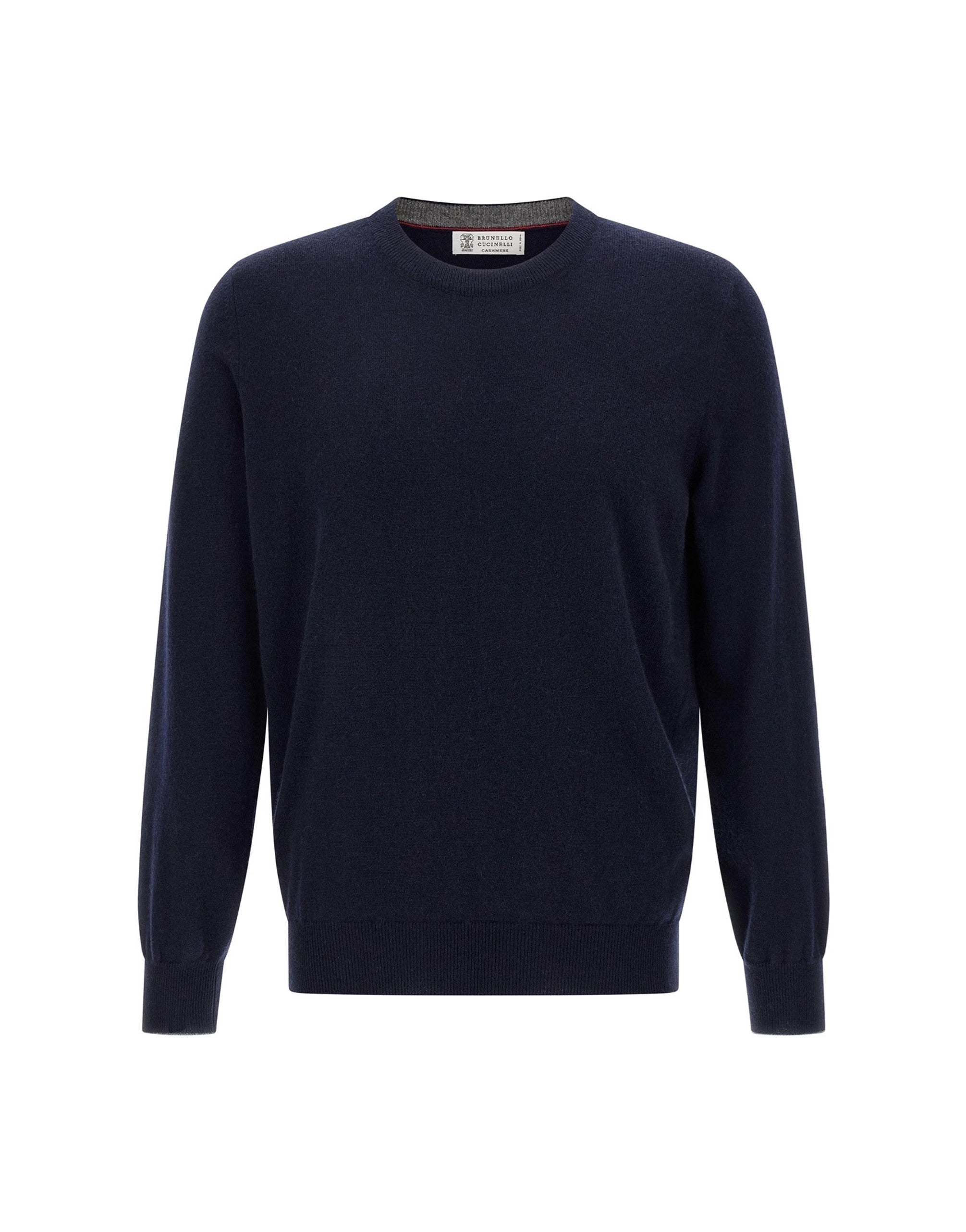 Brunello Cucinelli Contrast-Trim Cashmere Sweater