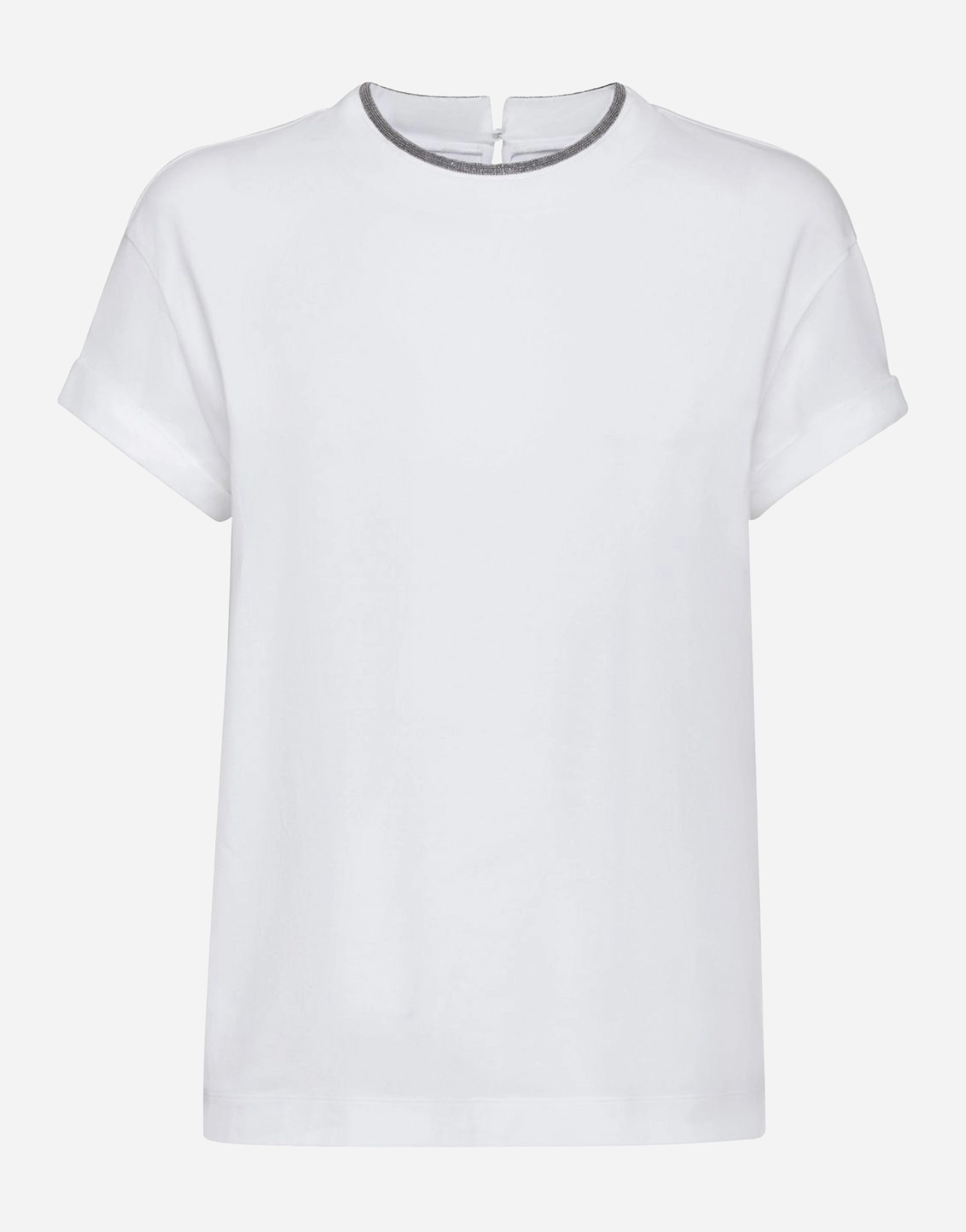 Brunello Cucinelli Contrast-Trim T-Shirt