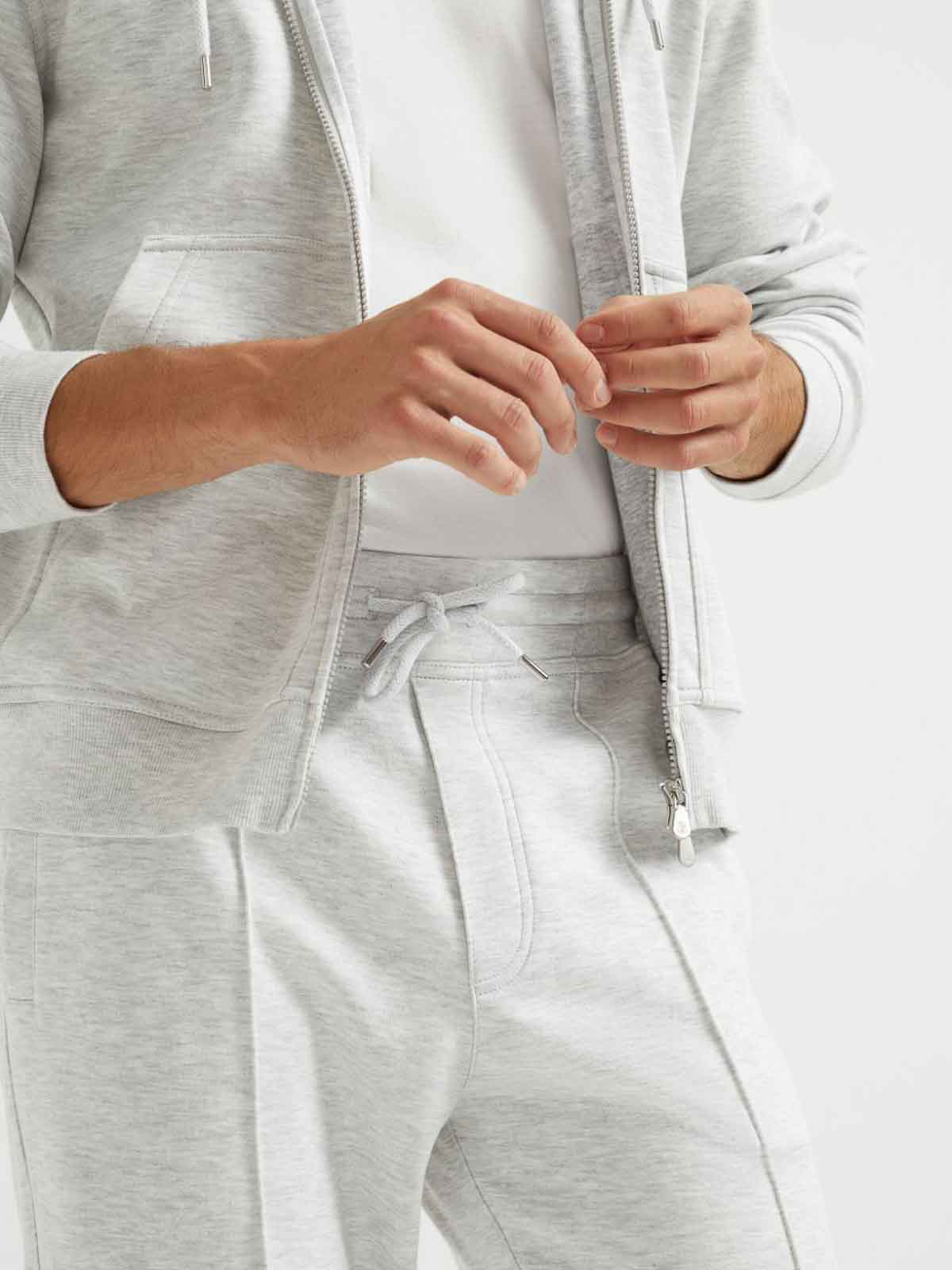 Brunello Cucinelli Cotton-Blend Drawstring Track Pants