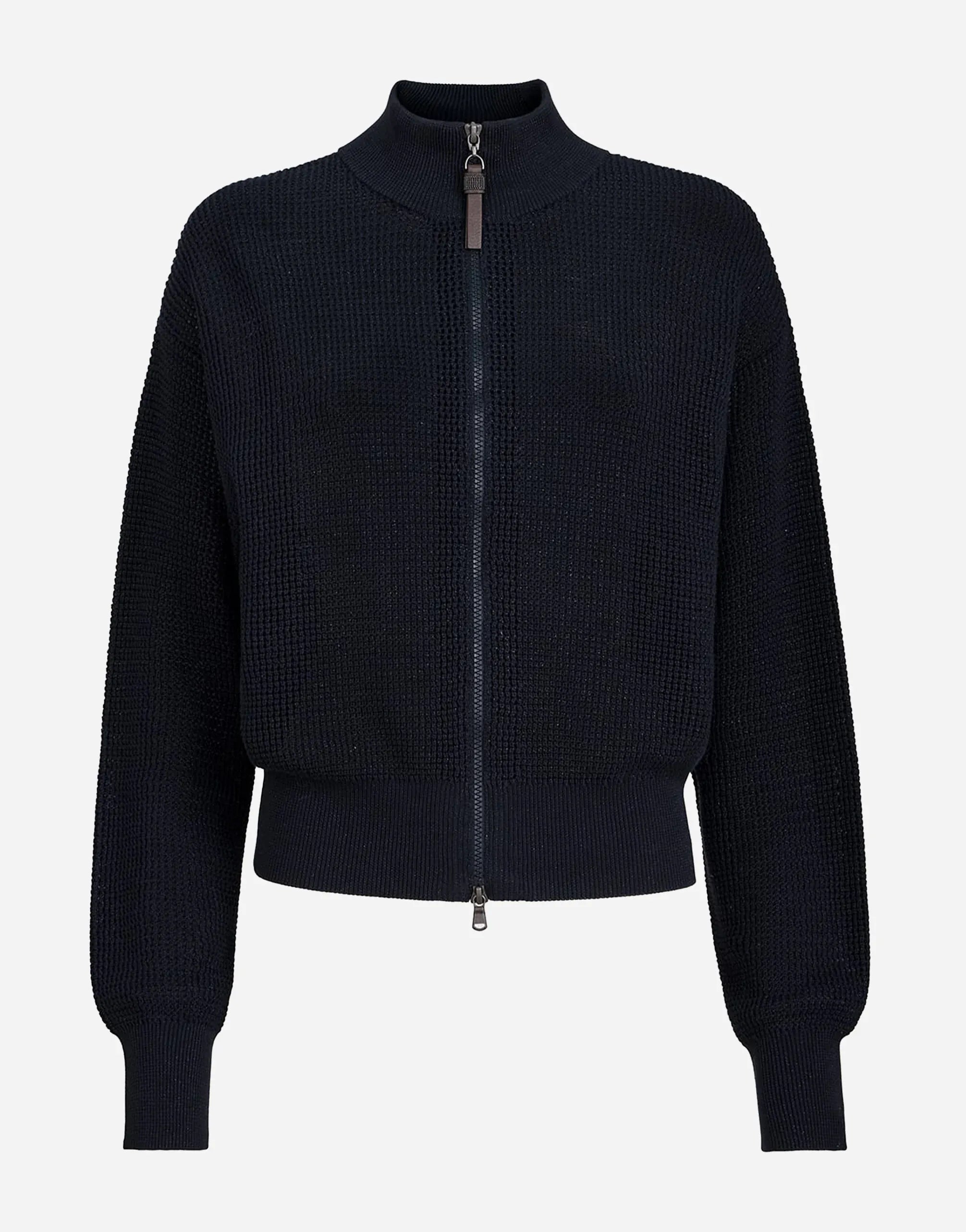 Brunello Cucinelli Cotton Blend Sparkling Net Cardigan | Sendegaro IT