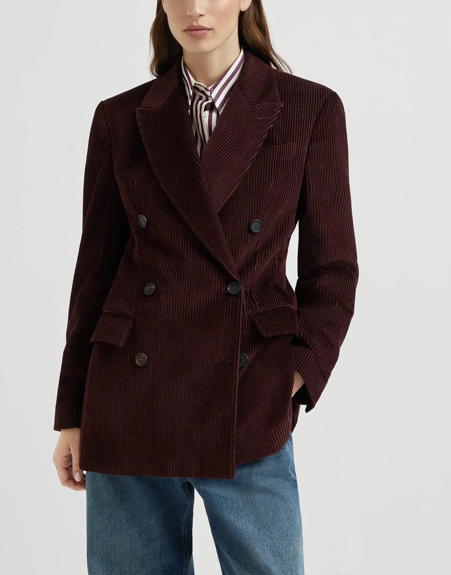 Brunello Cucinelli Cotton Corduroy Monili Blazer