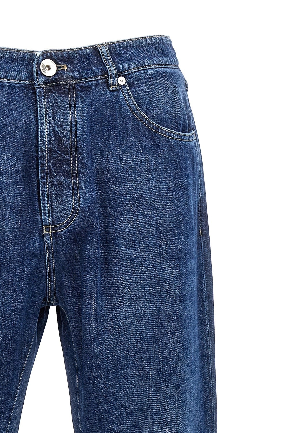 Jeans de denim de algodón Brunello Cucinelli