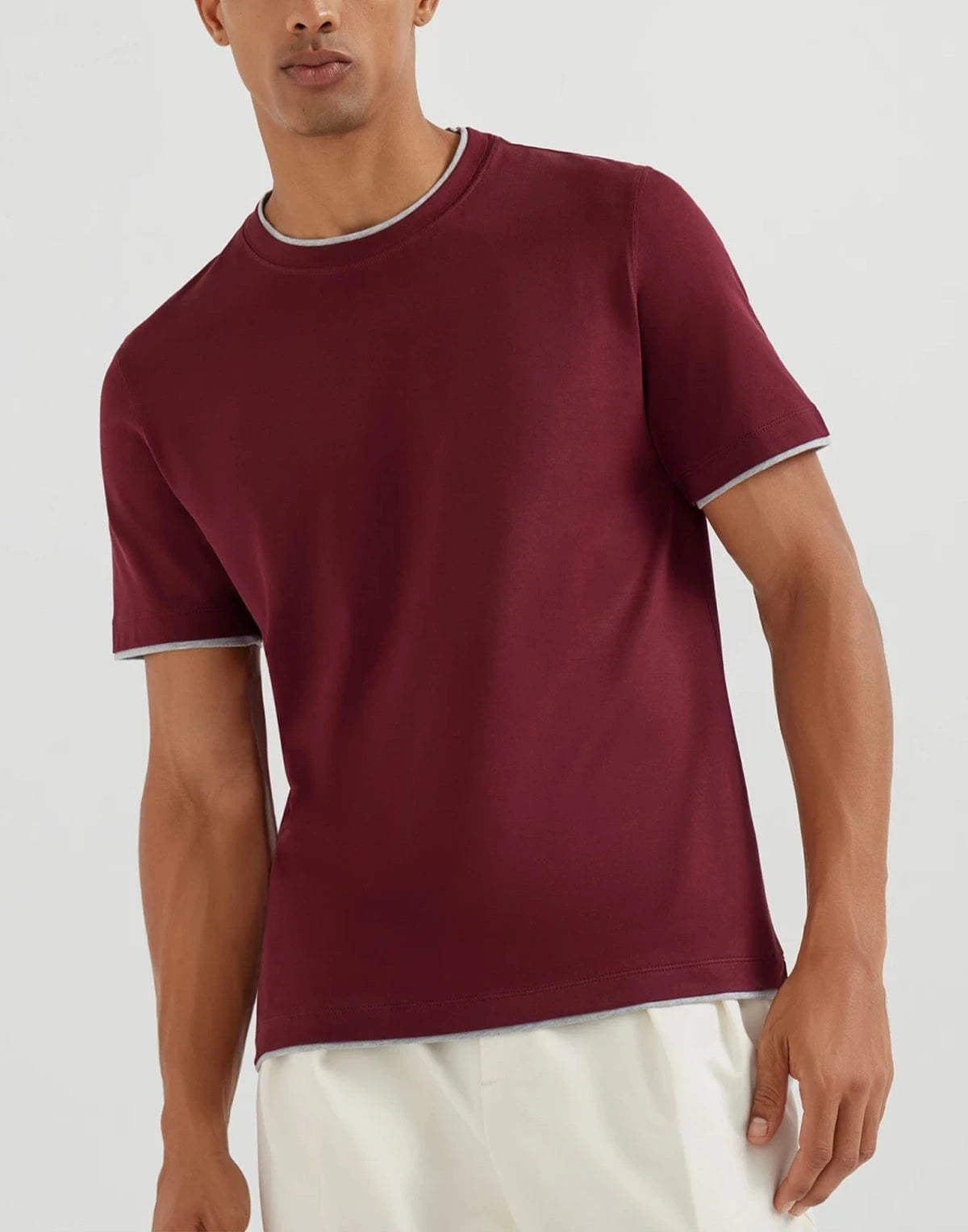 Brunello Cucinelli Cotton Faux-Layering T-Shirt
