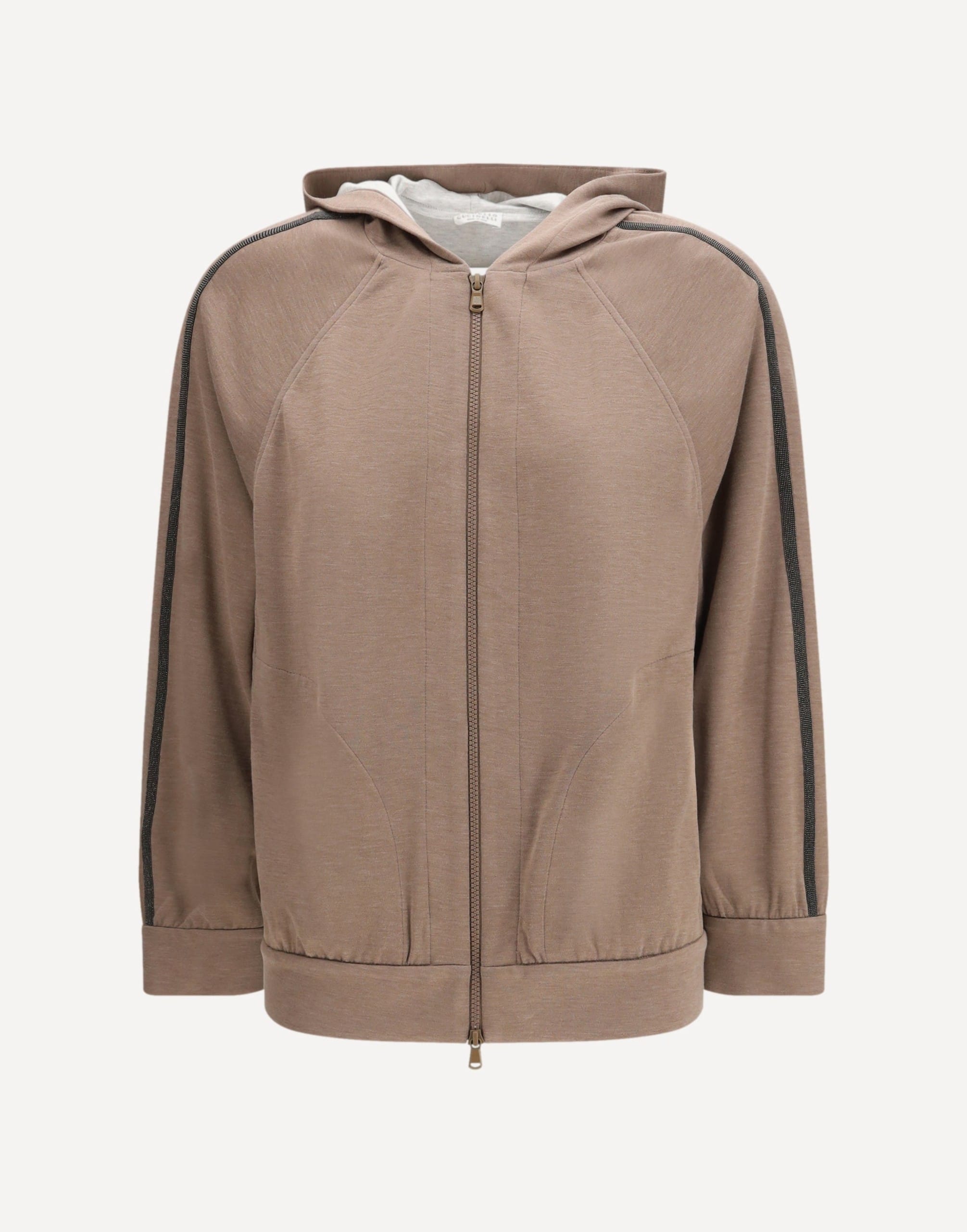 Brunello Cucinelli Cotton Hooded Sweatshirt With Double-Slider Zip