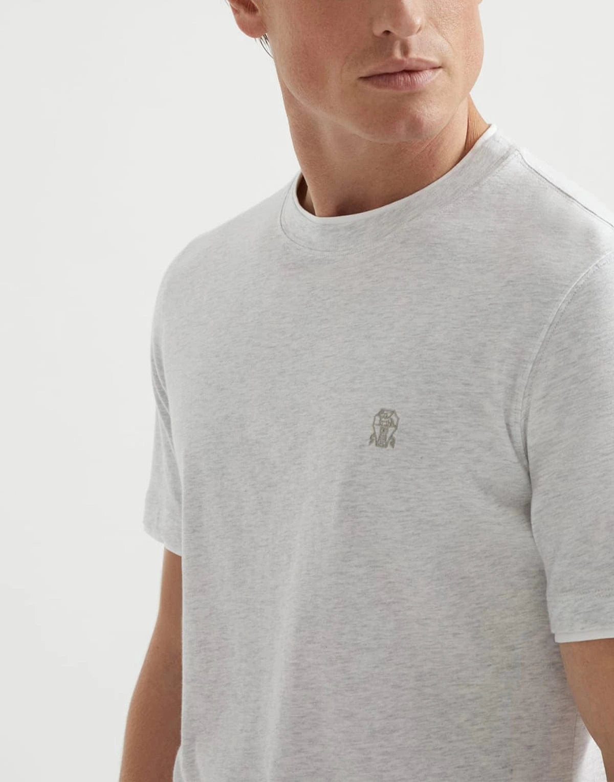Brunello Cucinelli Cotton Jersey Logo T-Shirt | Sendegaro TW Brunello Cucinelli Cotton Jersey Logo T-Shirt | Sendegaro TW