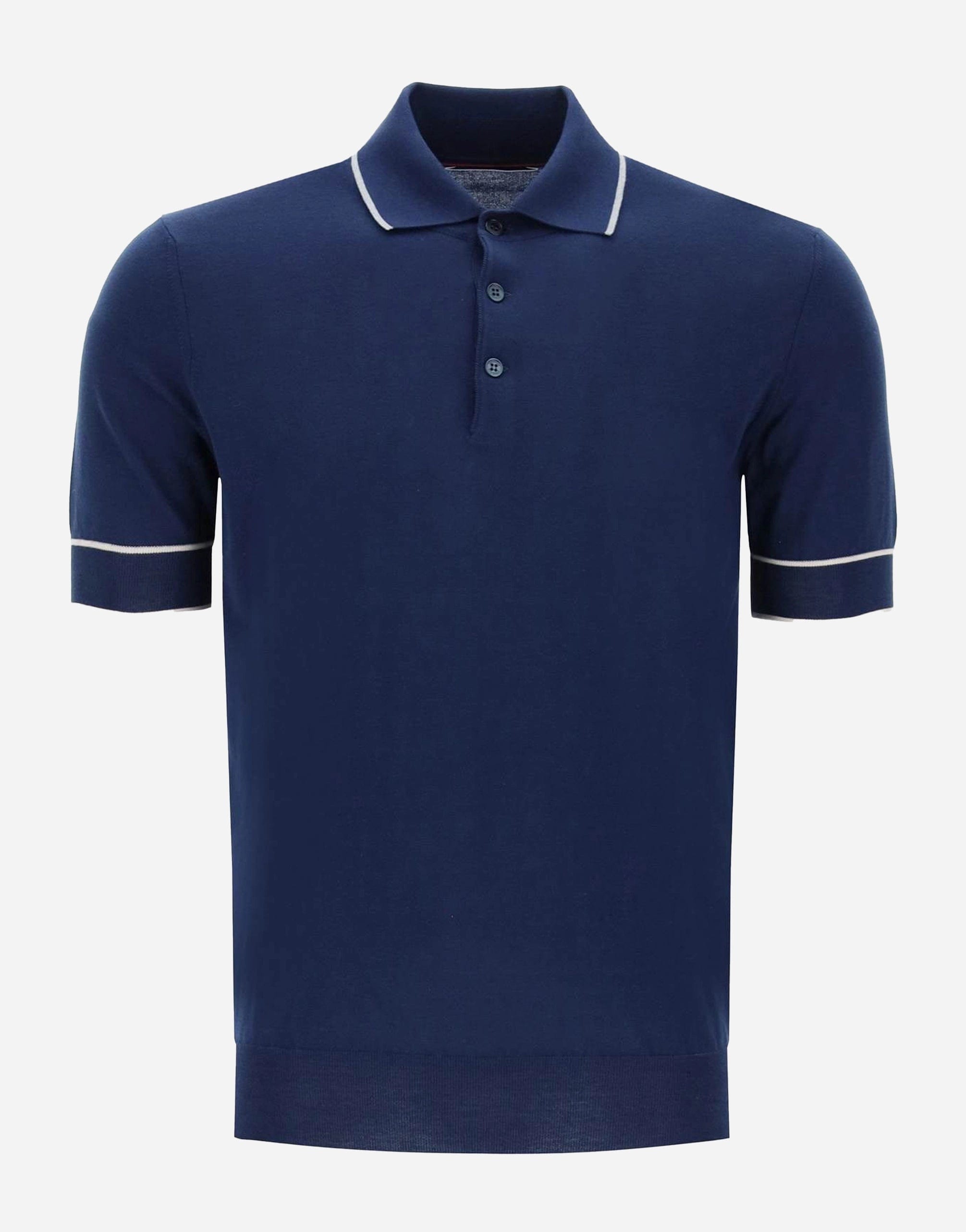 Brunello Cucinelli Cotton Knit Polo Shirt