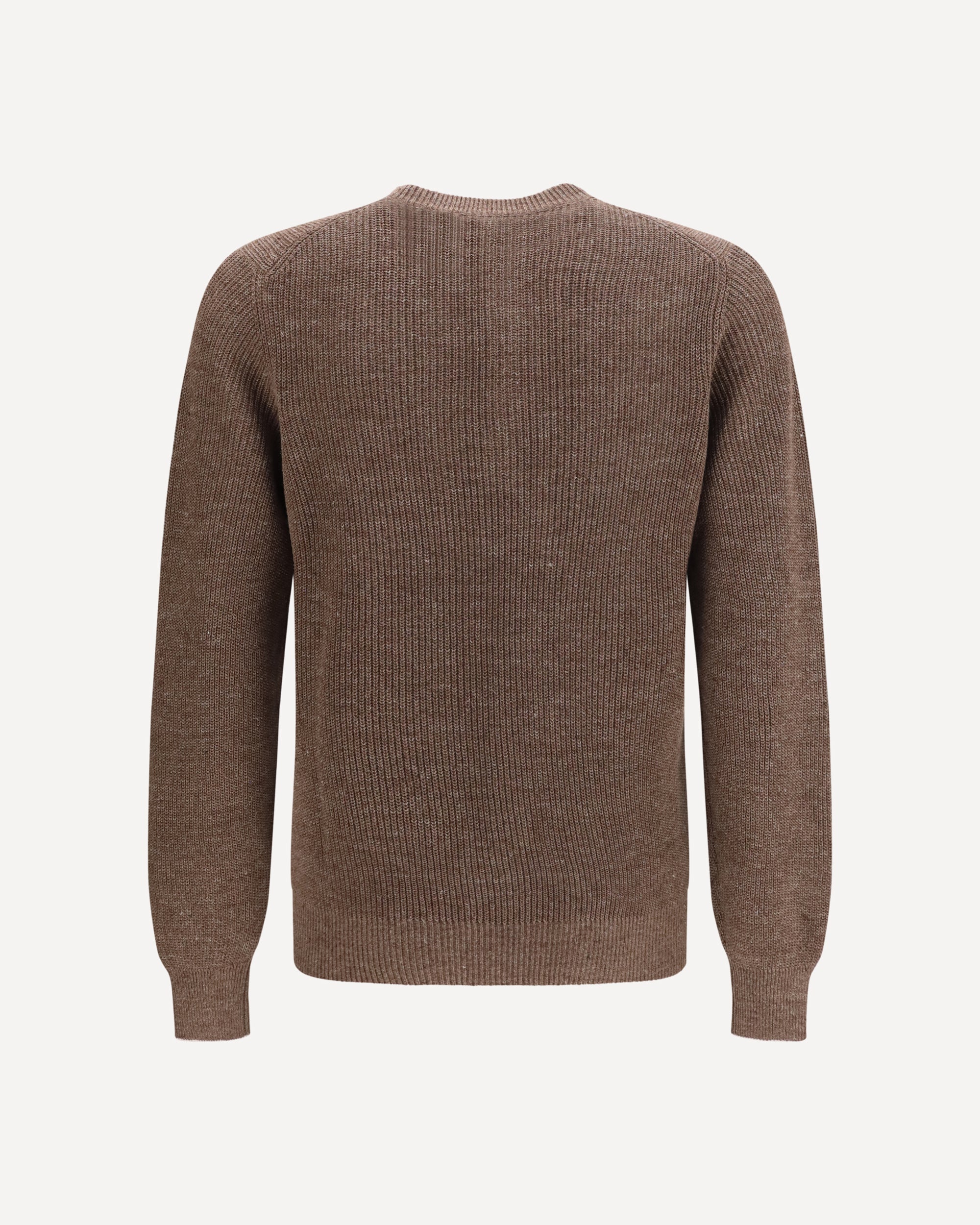 Maglione Henley in cotone e lino Brunello Cucinelli