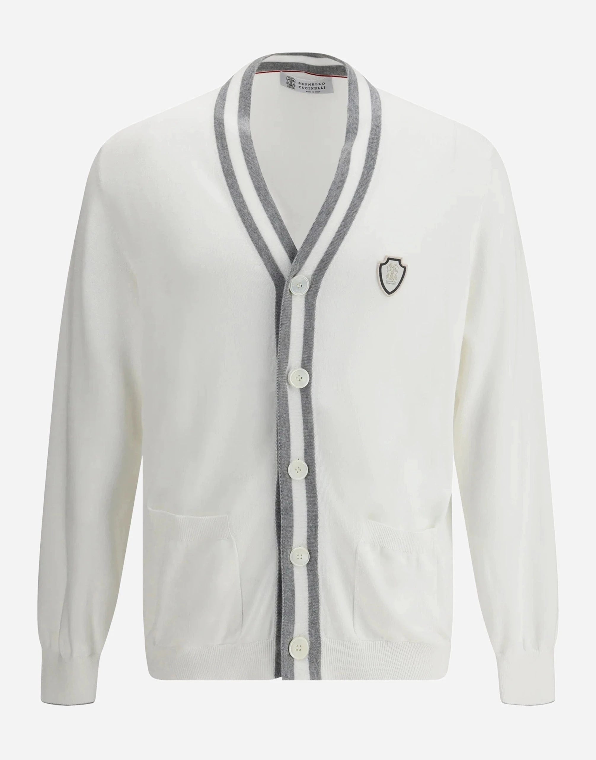 Brunello Cucinelli Cotton Logo Cardigan