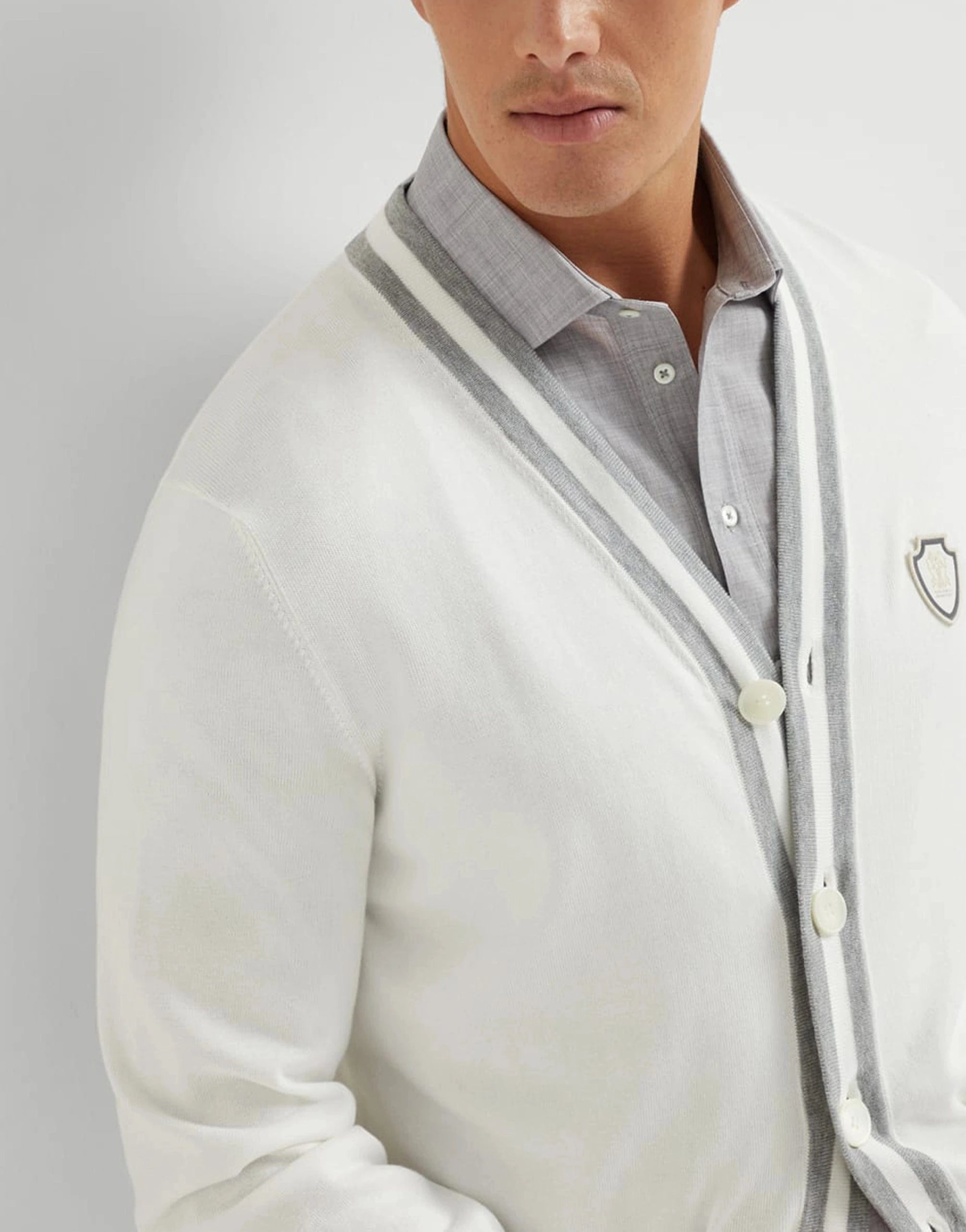 Brunello Cucinelli Cotton Logo Cardigan
