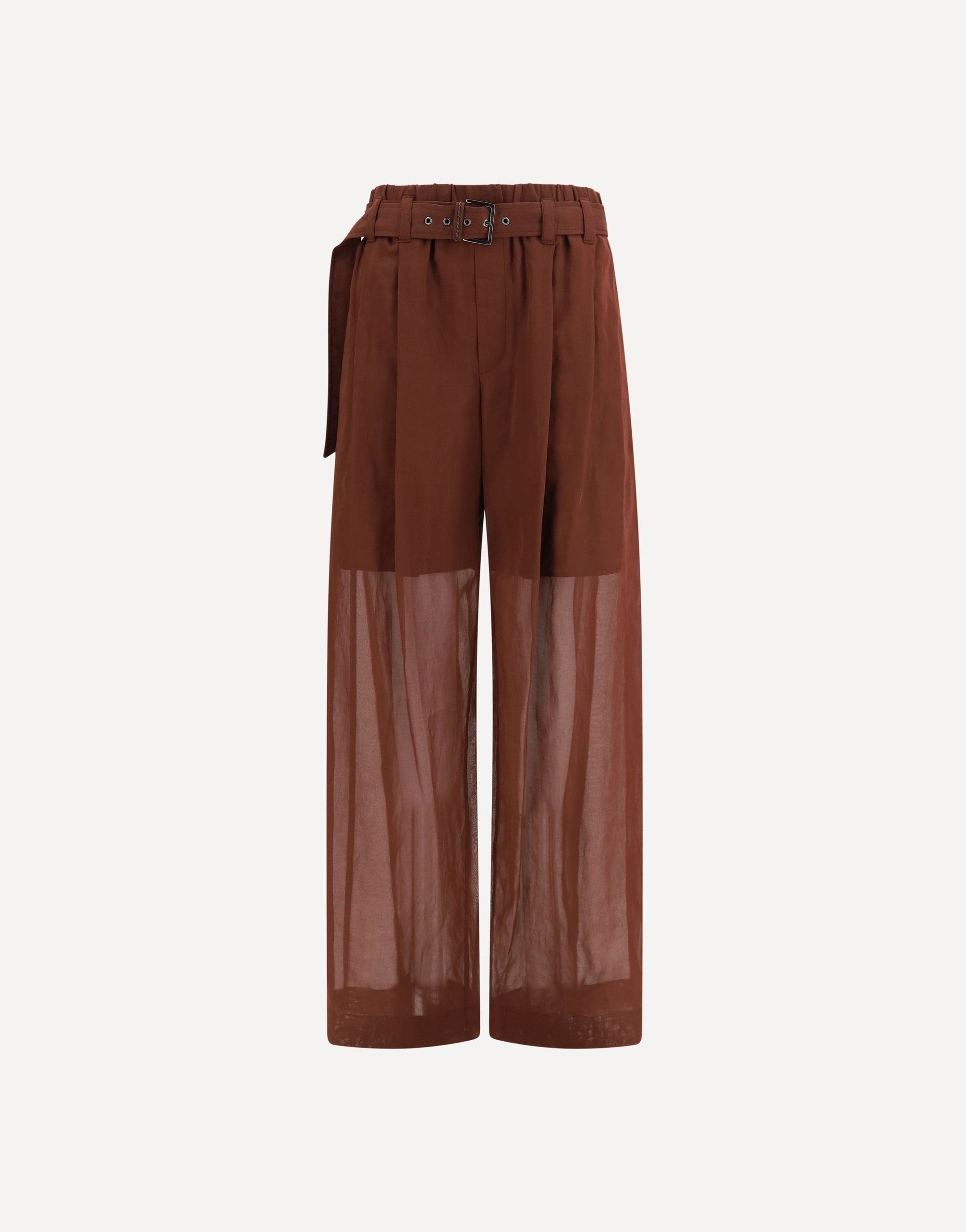 Brunello Cucinelli Cotton Loose Pants With Monili