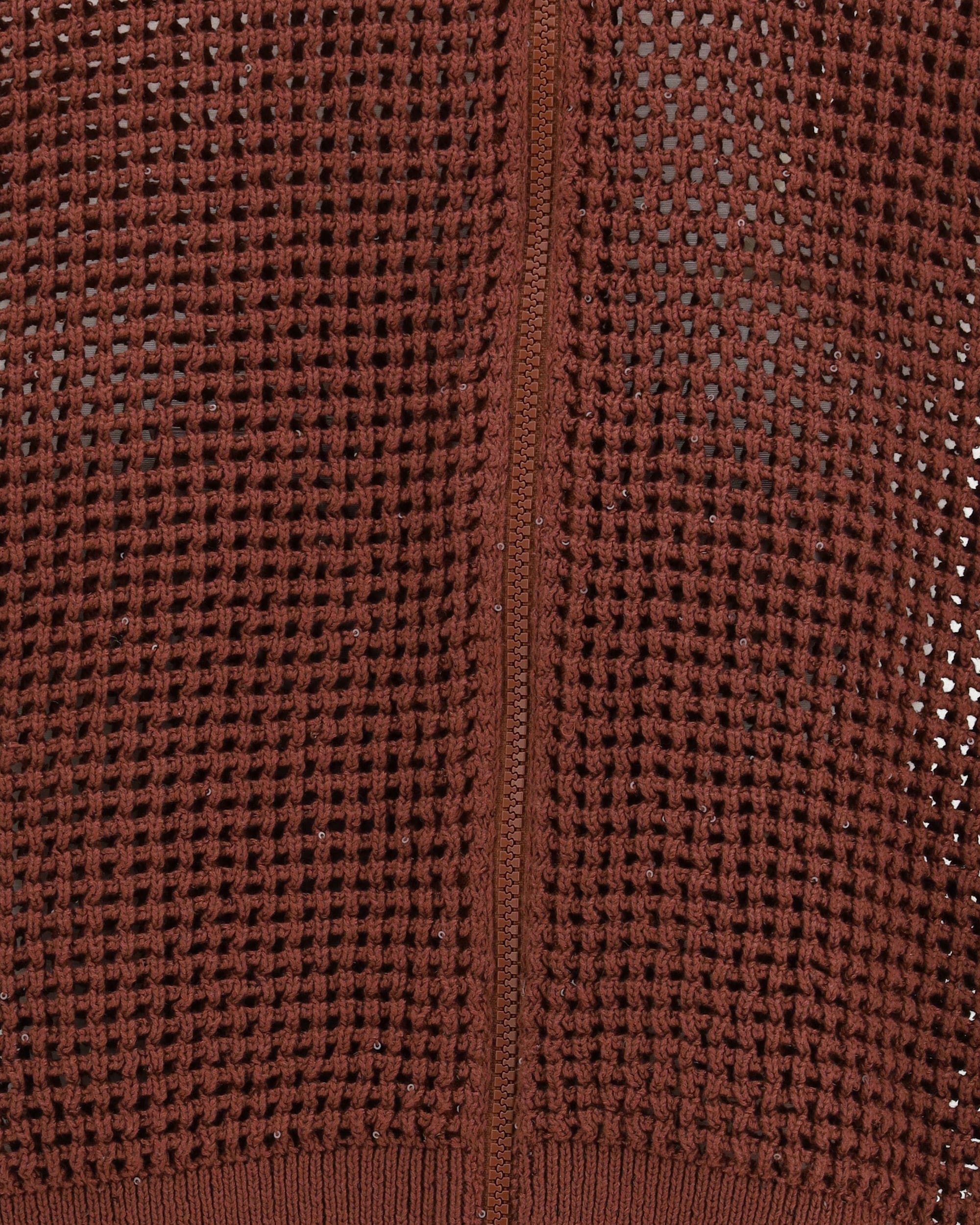 Brunello Cucinelli Cotton Mesh Cardigan With Dazzling Details