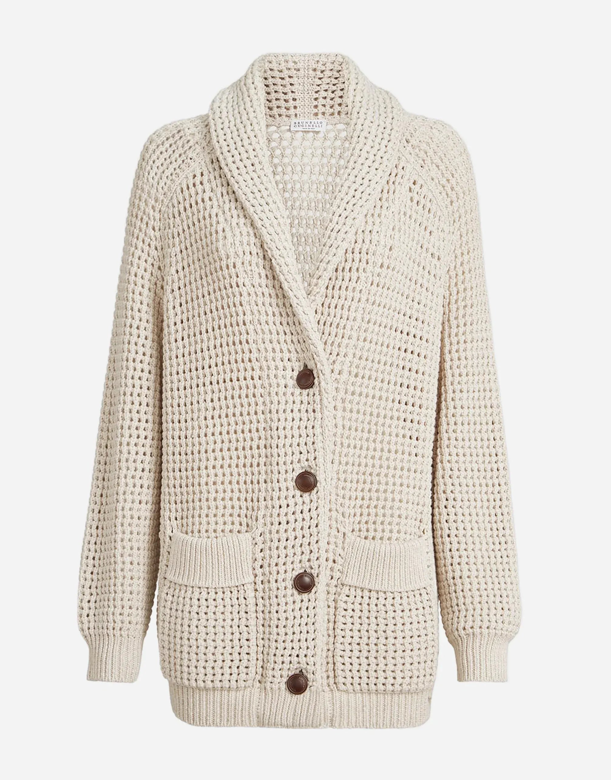 Brunello Cucinelli Cotton Net Cardigan