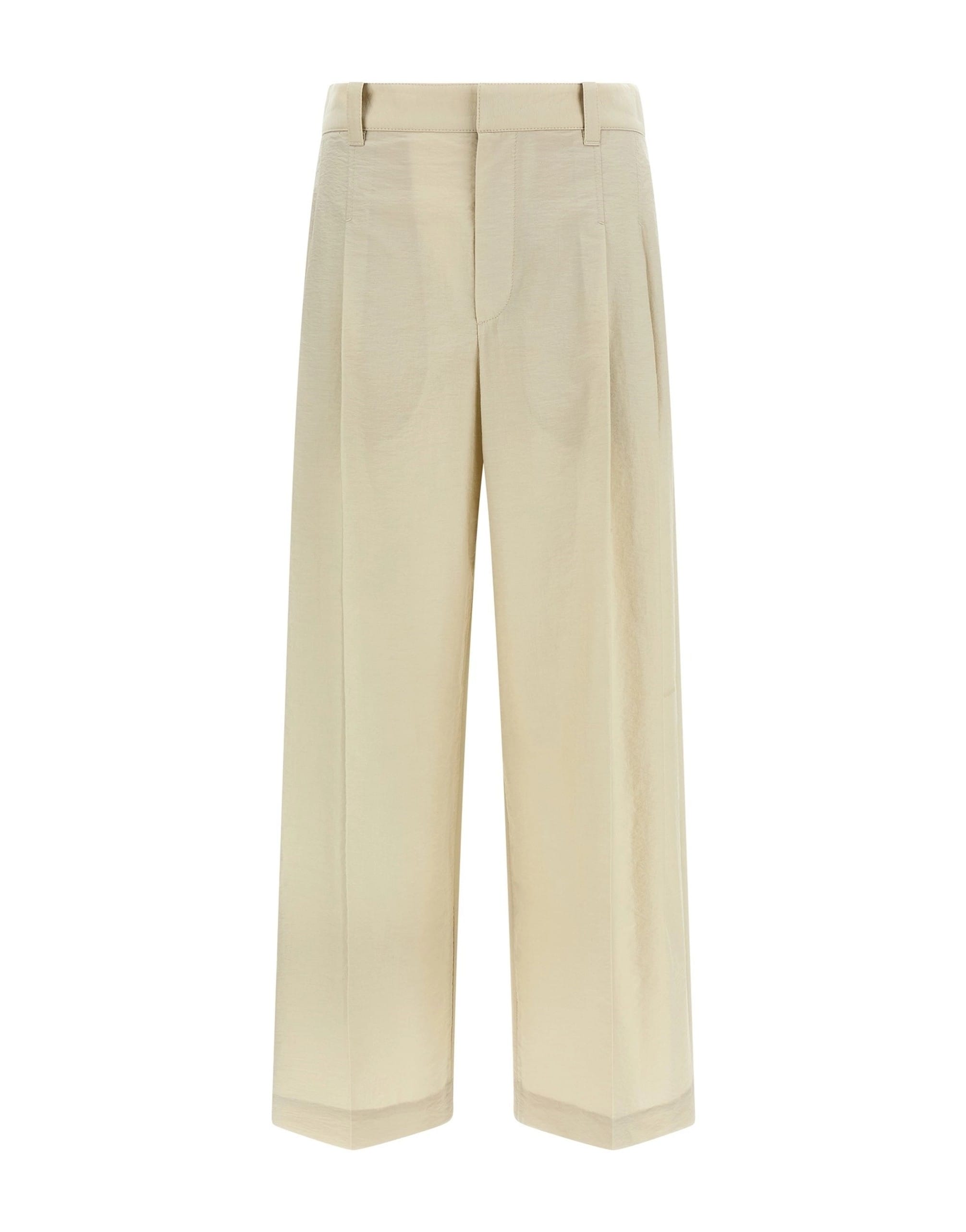 Brunello Cucinelli Brunello Cucinelli Cotton Pleated Trousers