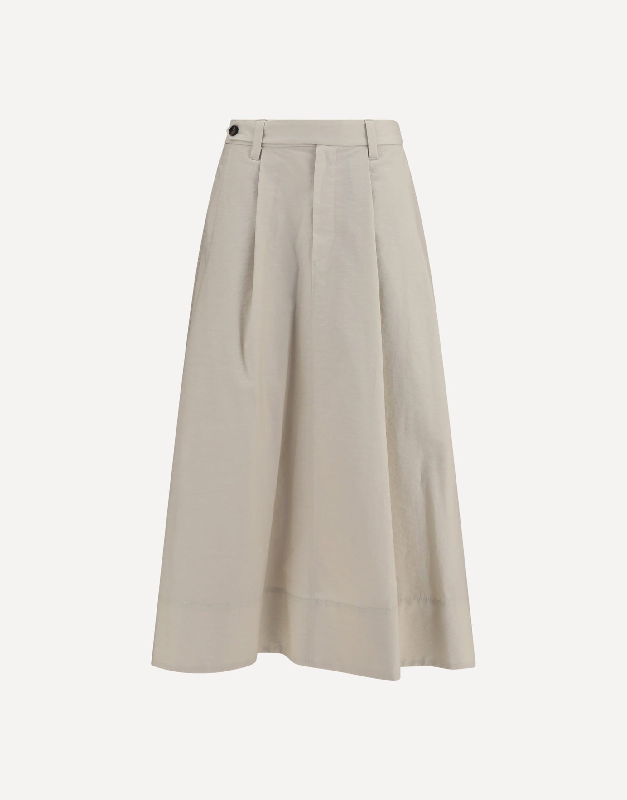 Brunello Cucinelli Brunello Cucinelli Cotton Poplin Skirt With Monili Detail