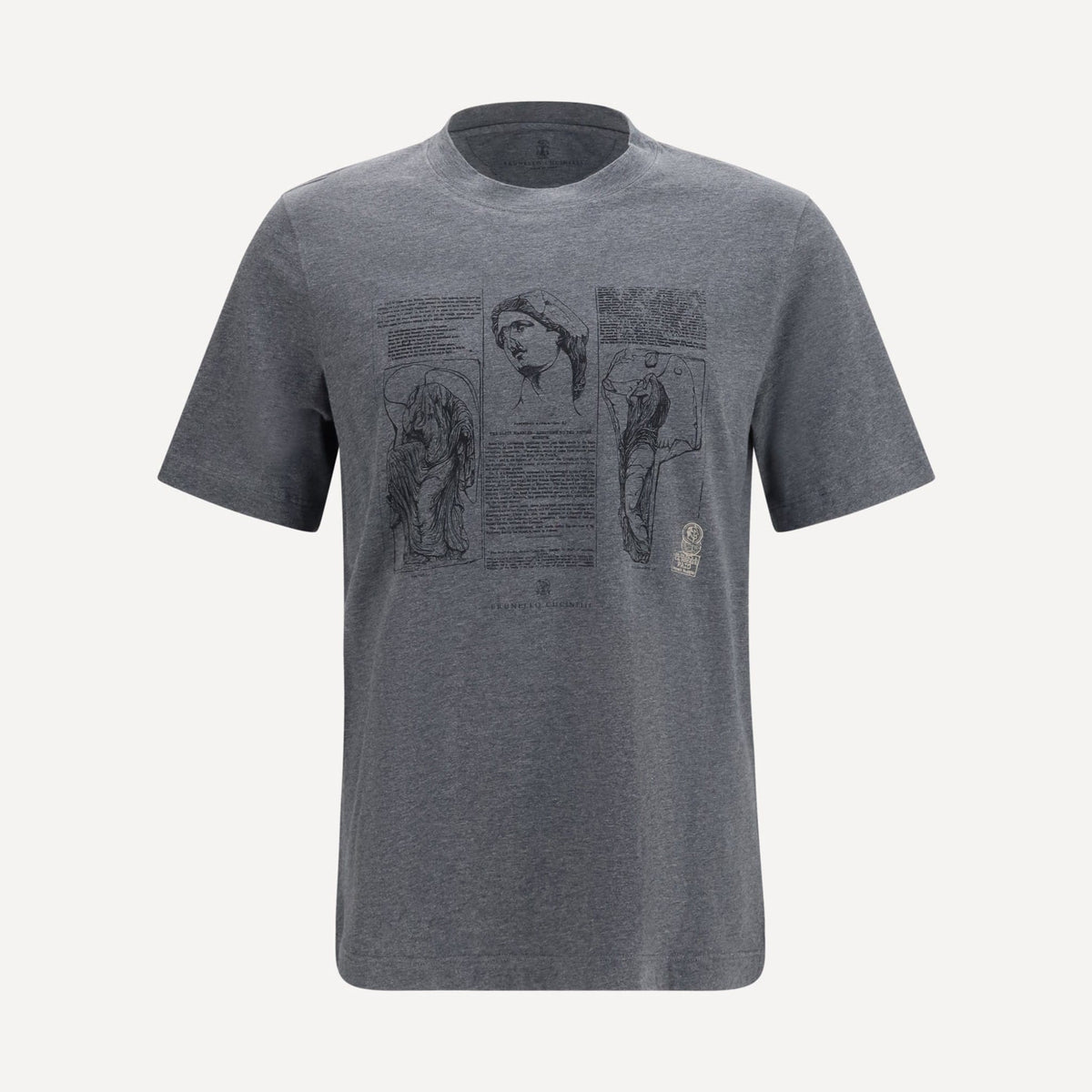 Brunello Cucinelli Cotton Printed T-Shirt | Sendegaro KR