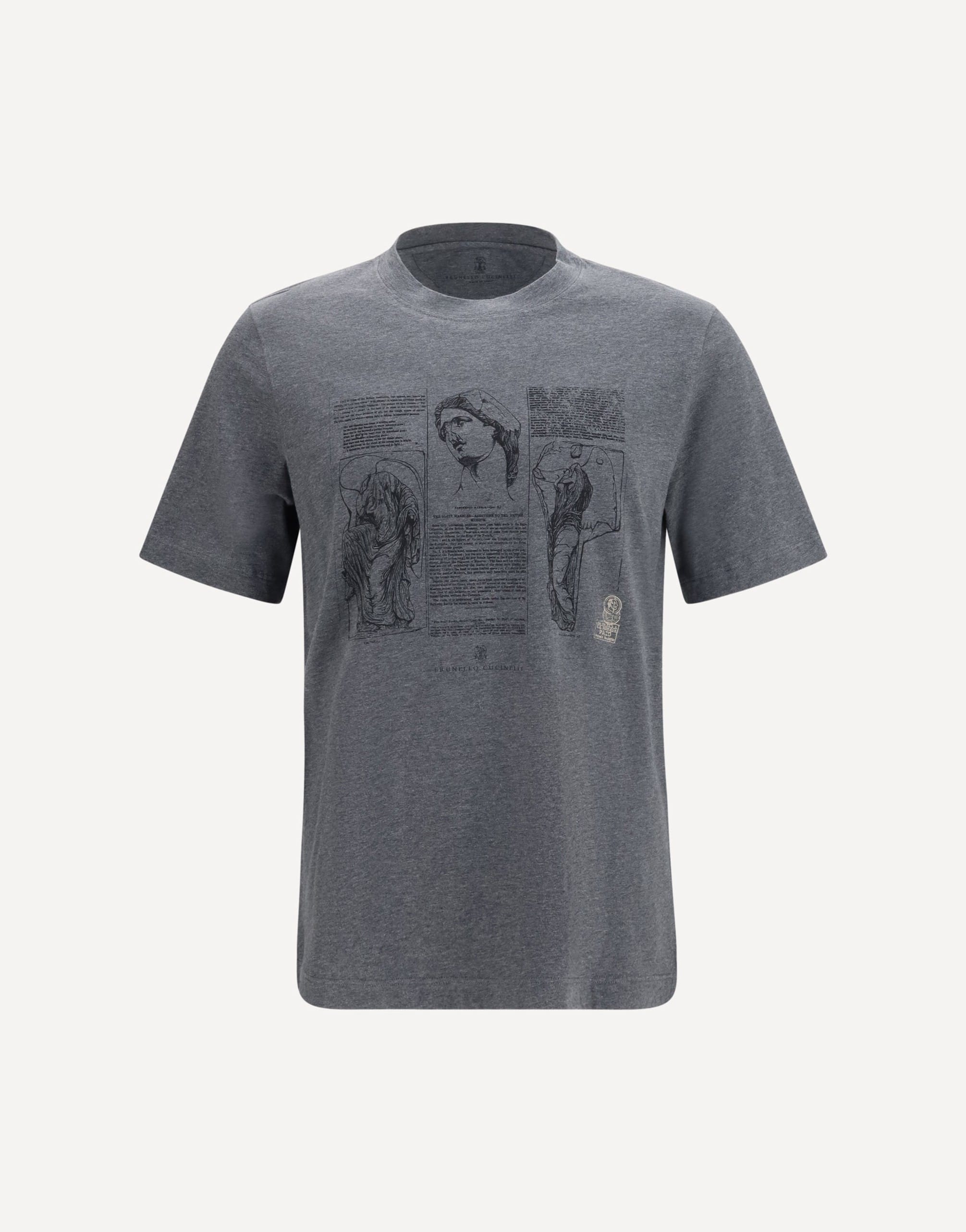 Brunello Cucinelli Cotton Printed T-Shirt