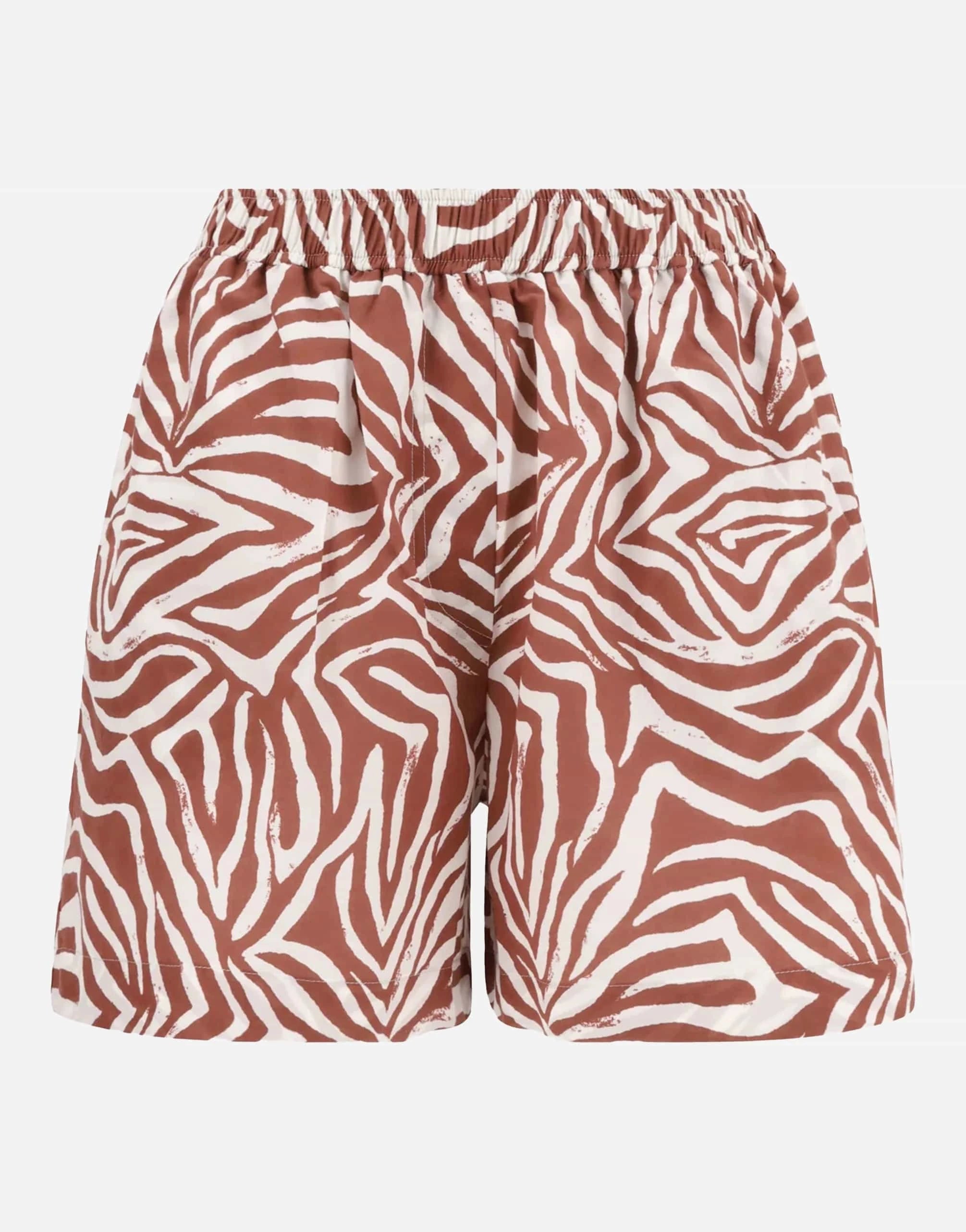 Brunello Cucinelli Cotton-Silk Blend Printed Poplin Shorts
