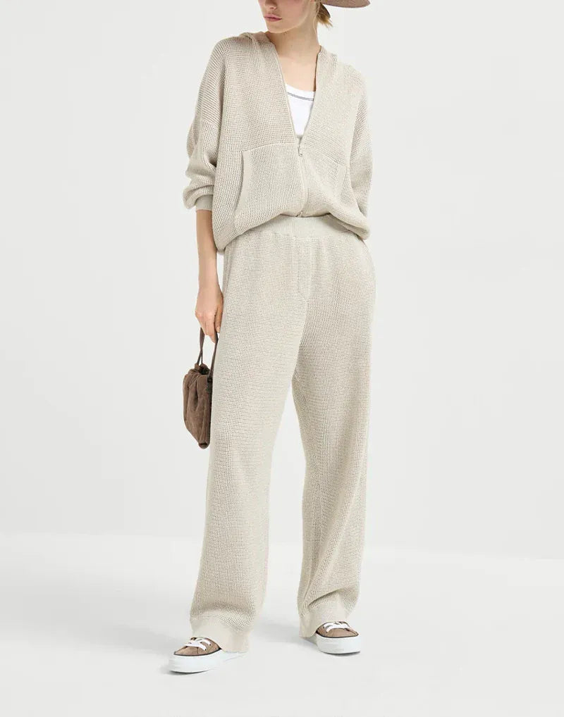 Brunello Cucinelli Cotton Sparkling Net Hoodie | Sendegaro