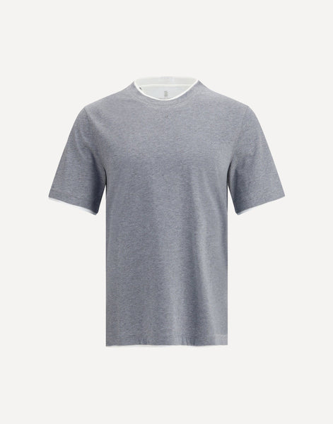 BRUNELLO CUCINELLI スリムフィット Tシャツ グレー Brunello Cucinelli Cotton T-Shirt | Sendegaro AE