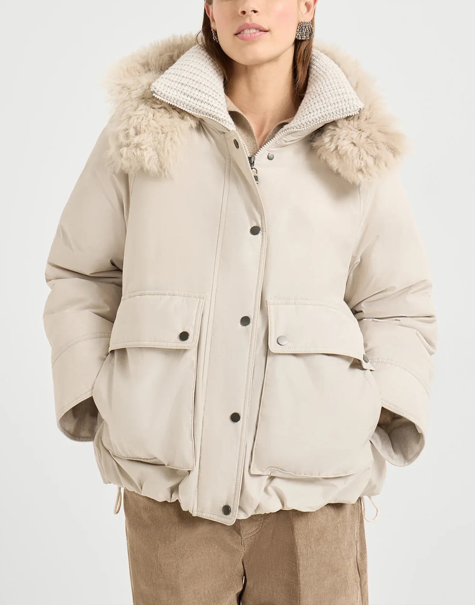 Brunello Cucinelli Cotton Water-Resistant Taffeta Down Parka